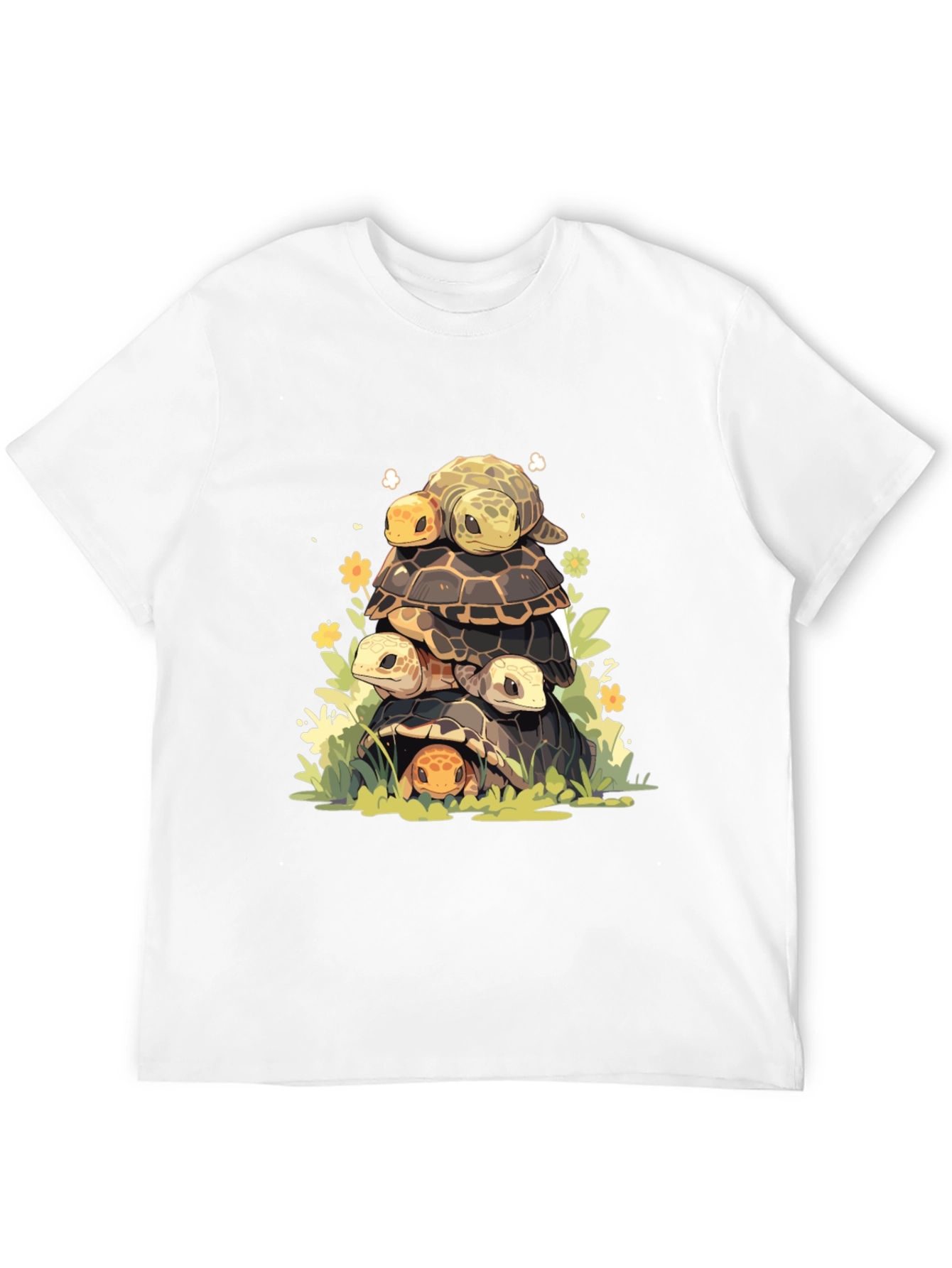 Black Turtle Tower Graphic Tee - Black view 12