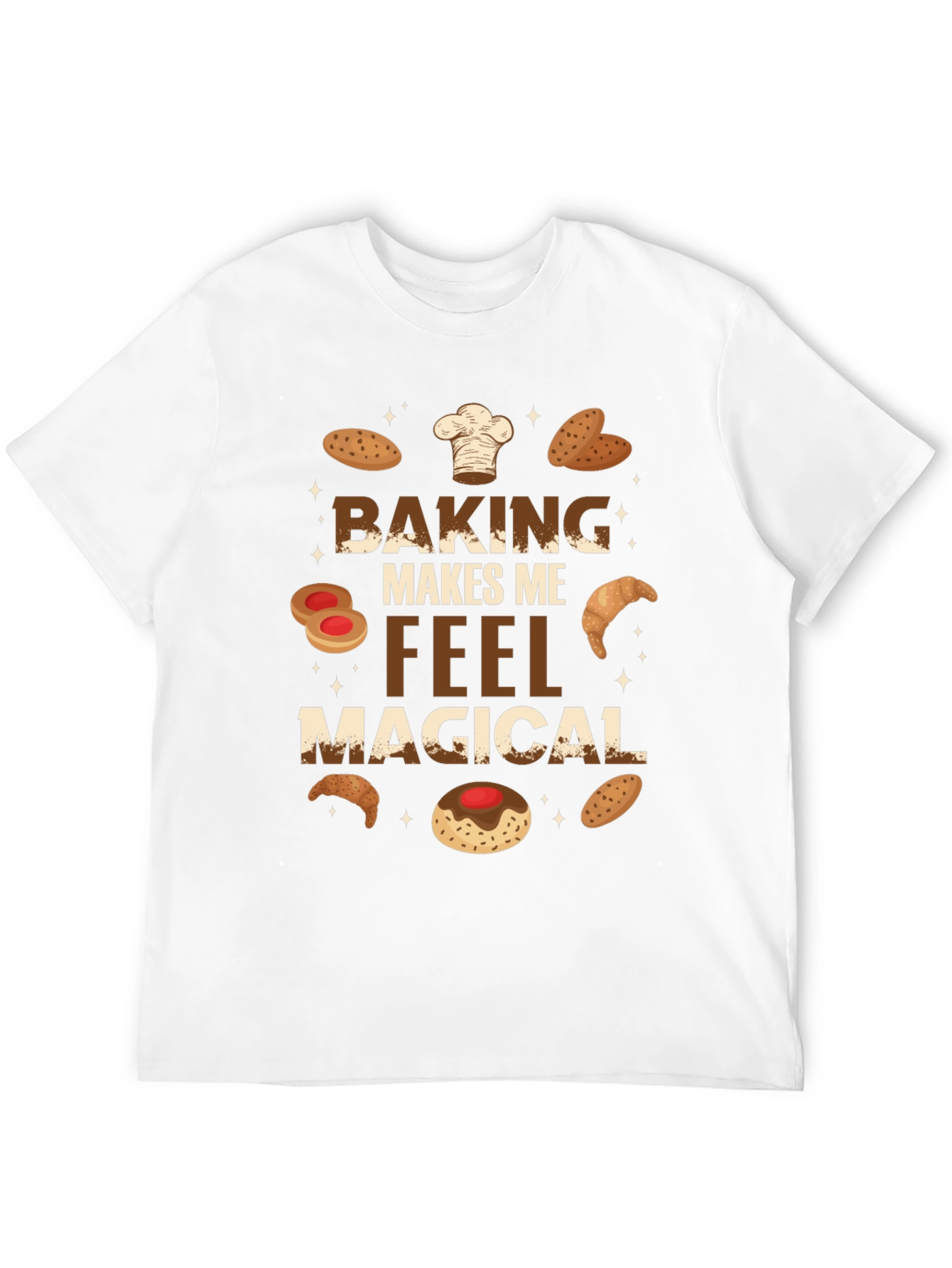 Black Baking Makes Me Feel Magical T-Shirt view 12