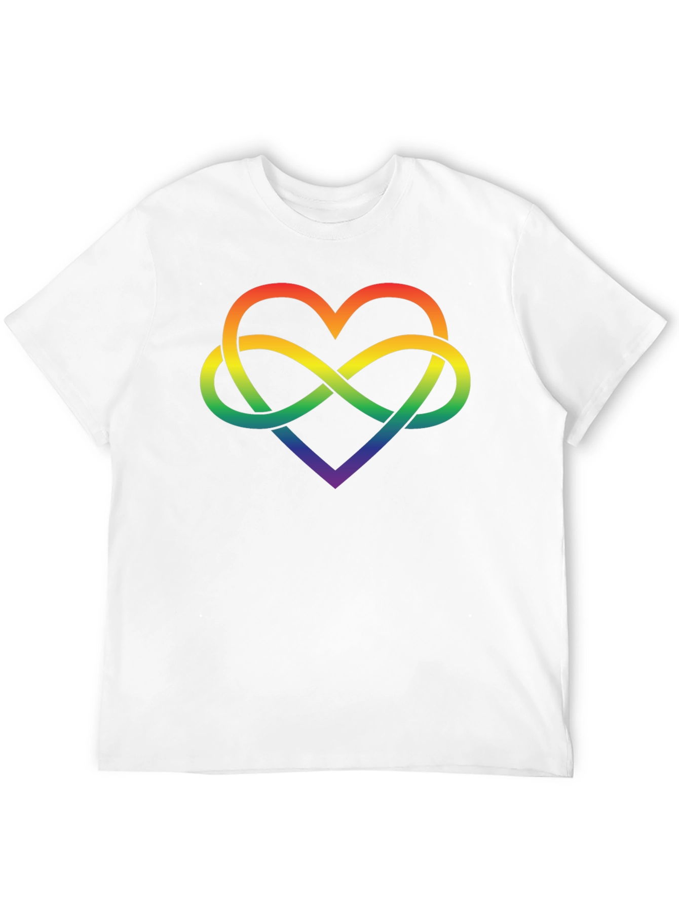 Black Rainbow Infinity Heart Graphic Tee view 12