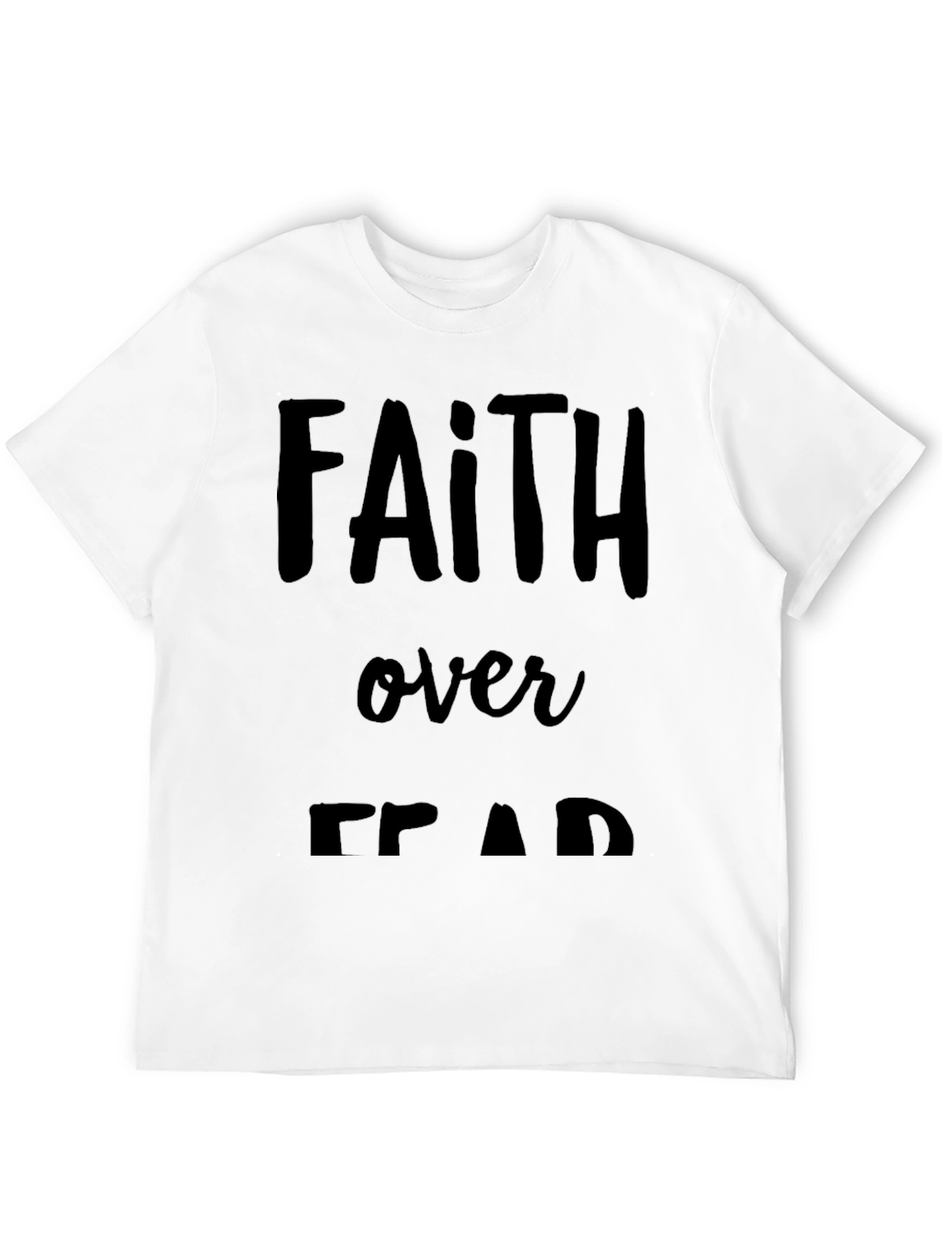 Black Faith Over Fear Graphic Tee - Black T-Shirt view 12
