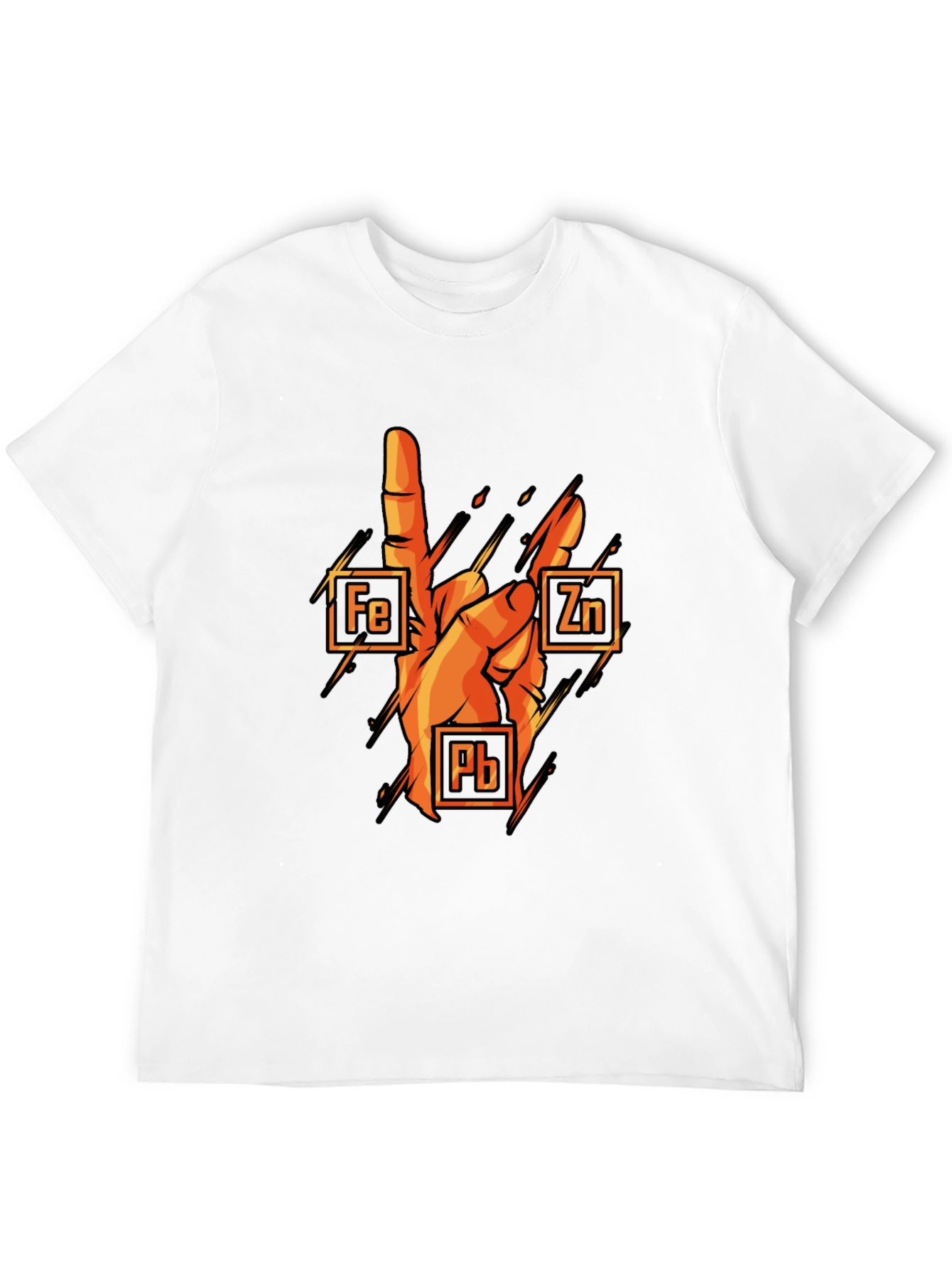 Black Rock On Chemistry T-Shirt: Iron, Zinc, Lead view 12