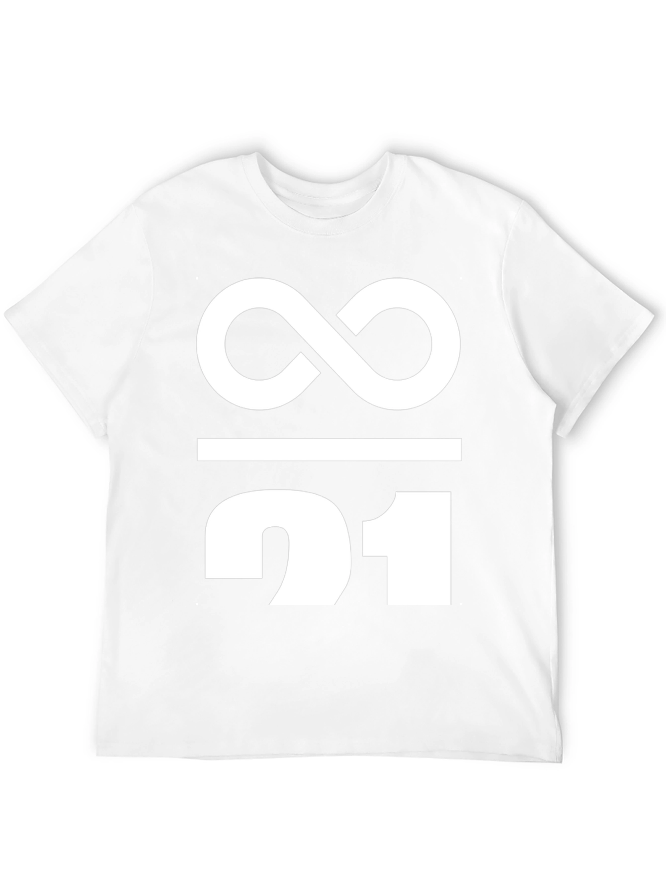 Black Infinity / 21 Graphic Tee - Black Cotton Blend view 12