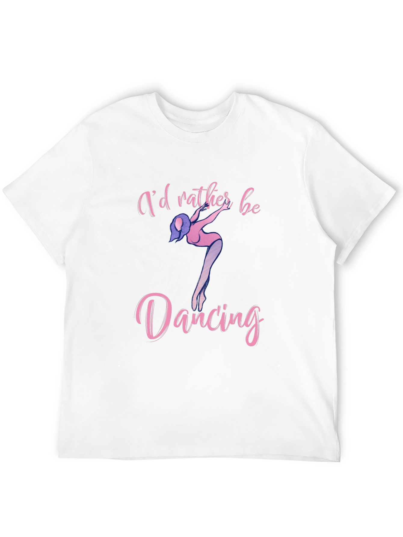Black I'd Rather Be Dancing Black T-Shirt view 12