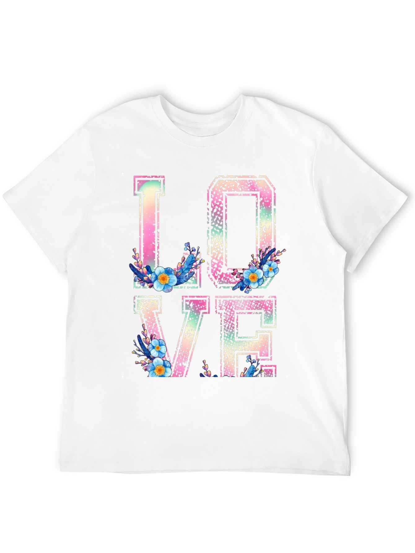 Black Floral LOVE Graphic T-Shirt - Trendy Casual Wear view 12