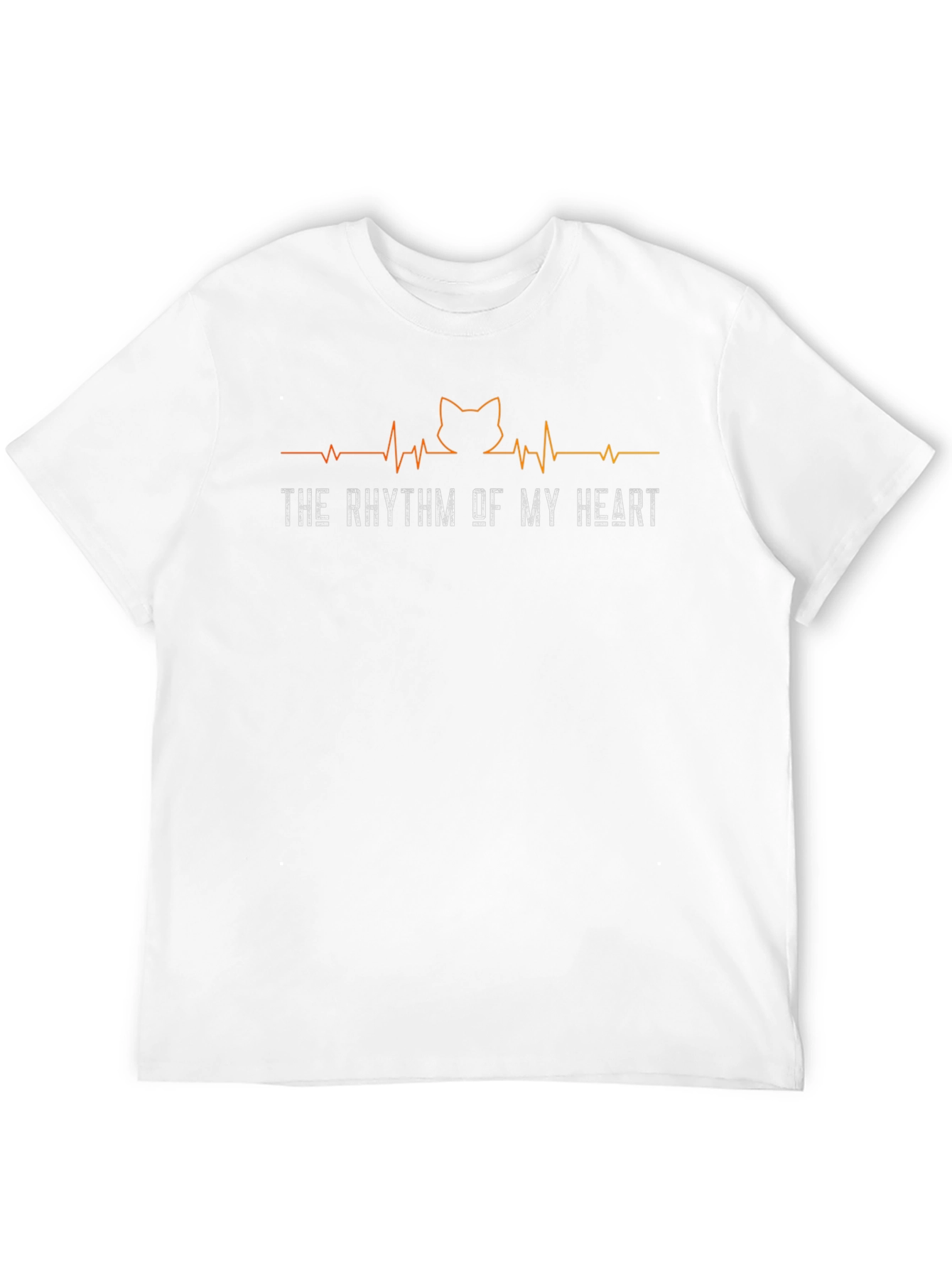Black Cat Rhythm Heart T-Shirt view 12