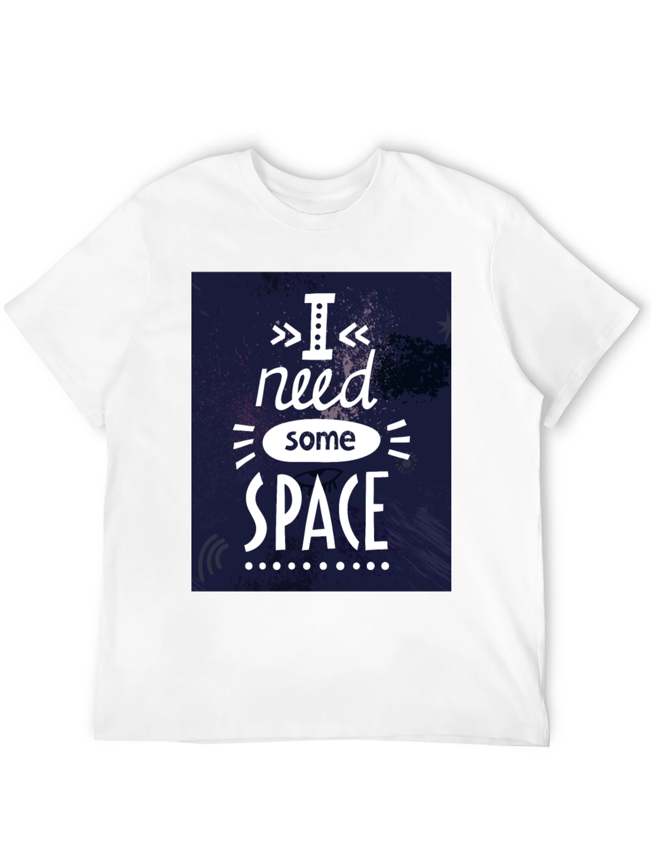 Black I Need Some Space Graphic T-Shirt - Black view 12