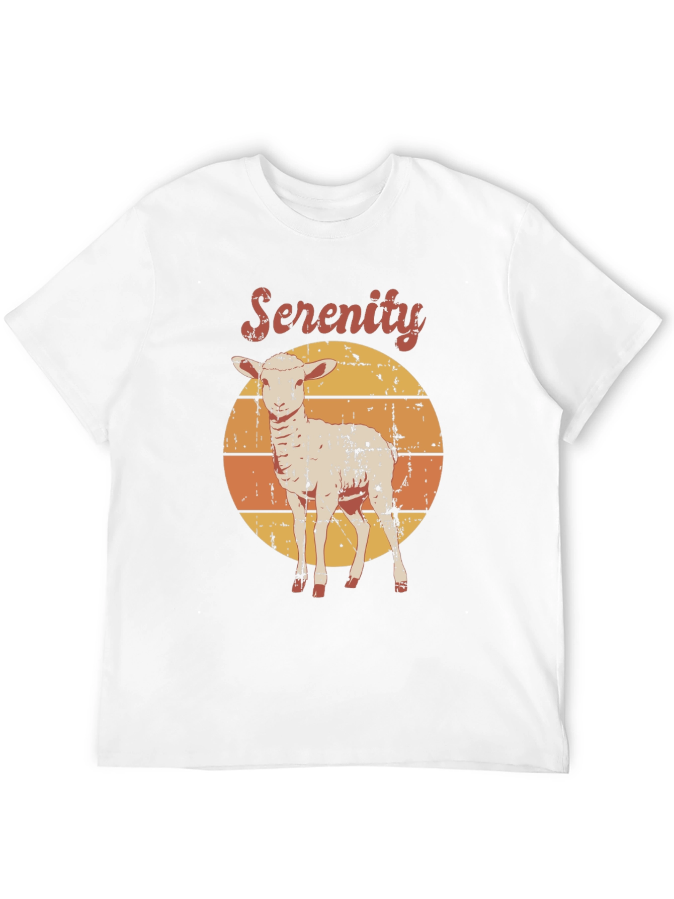 Black Serenity Lamb Graphic T-Shirt - Retro Style view 12
