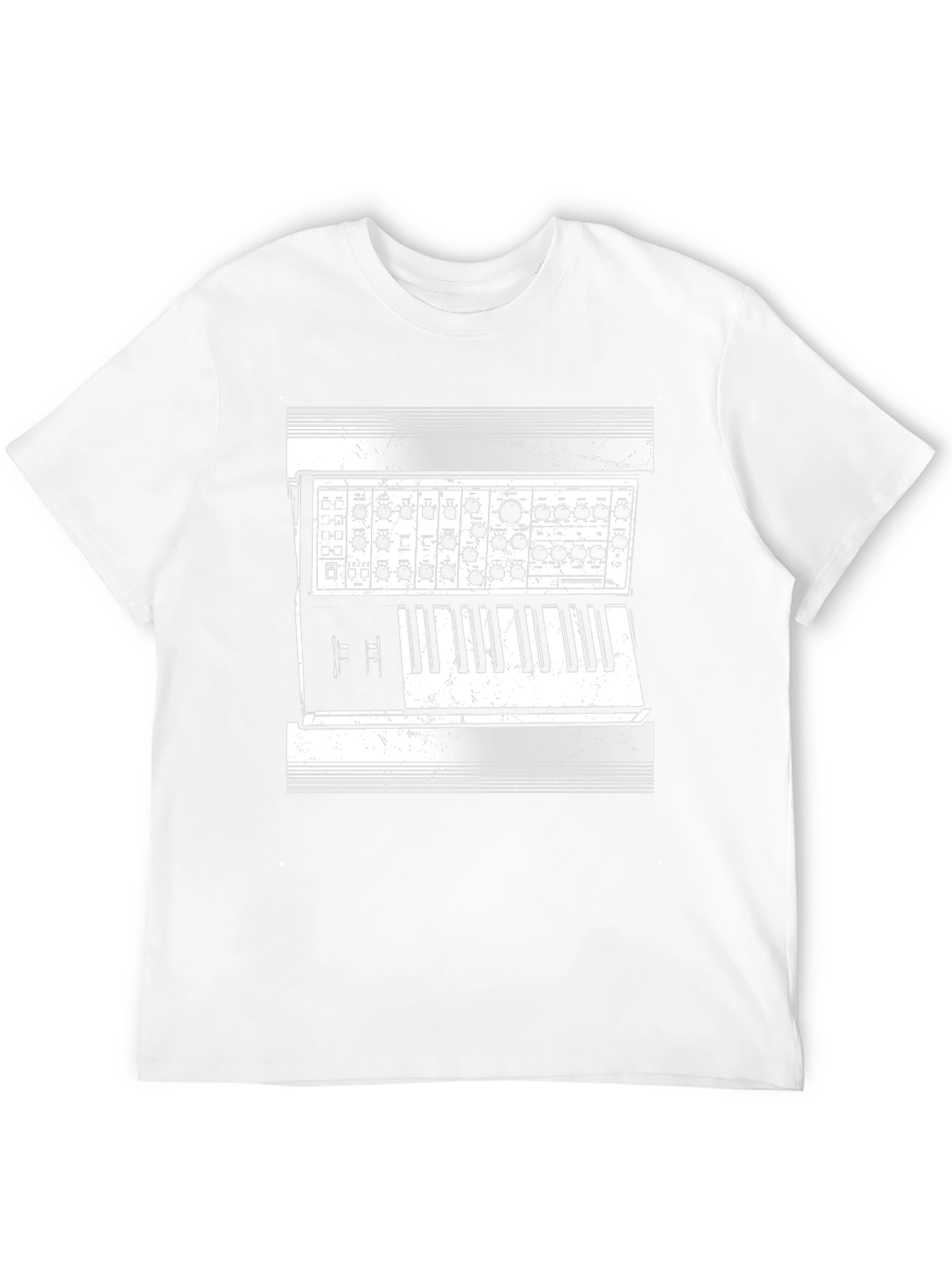 Synthesizer Graphic Tee - Music Lover Gift - 12