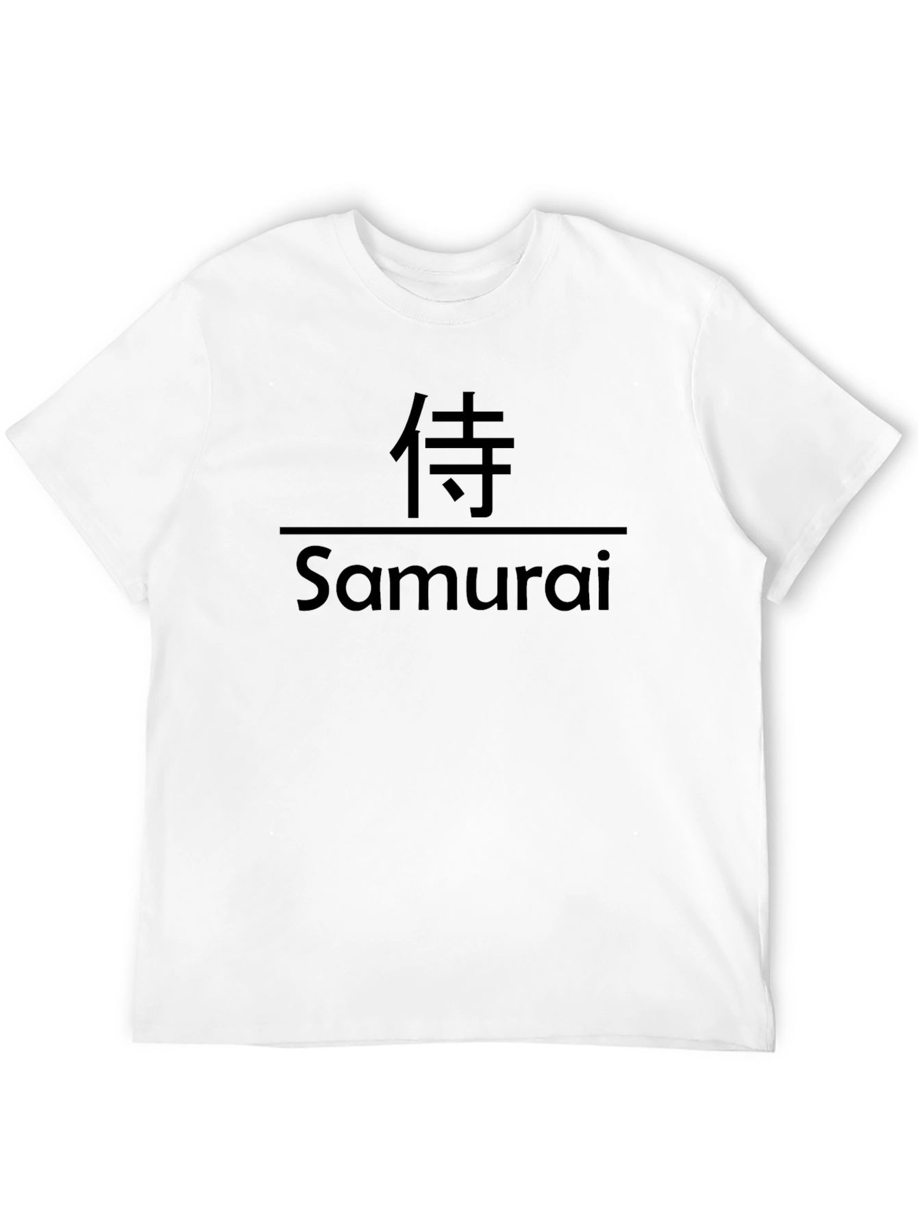 Black Samurai Graphic Print Black T-Shirt view 12