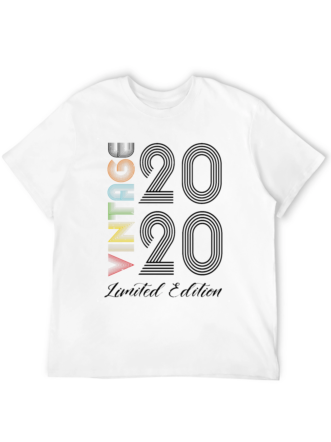 Black Vintage 2020 Limited Edition Graphic T-Shirt view 12