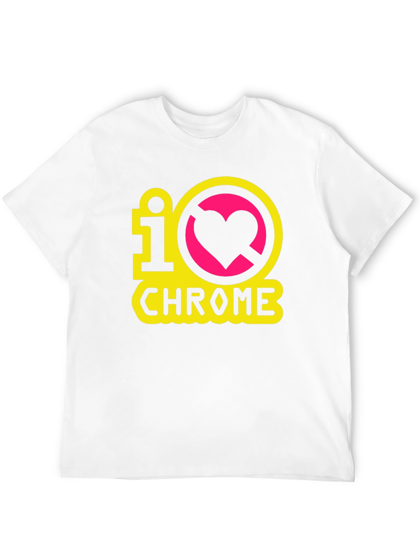 Black I Heart Chrome Black T-Shirt view 12