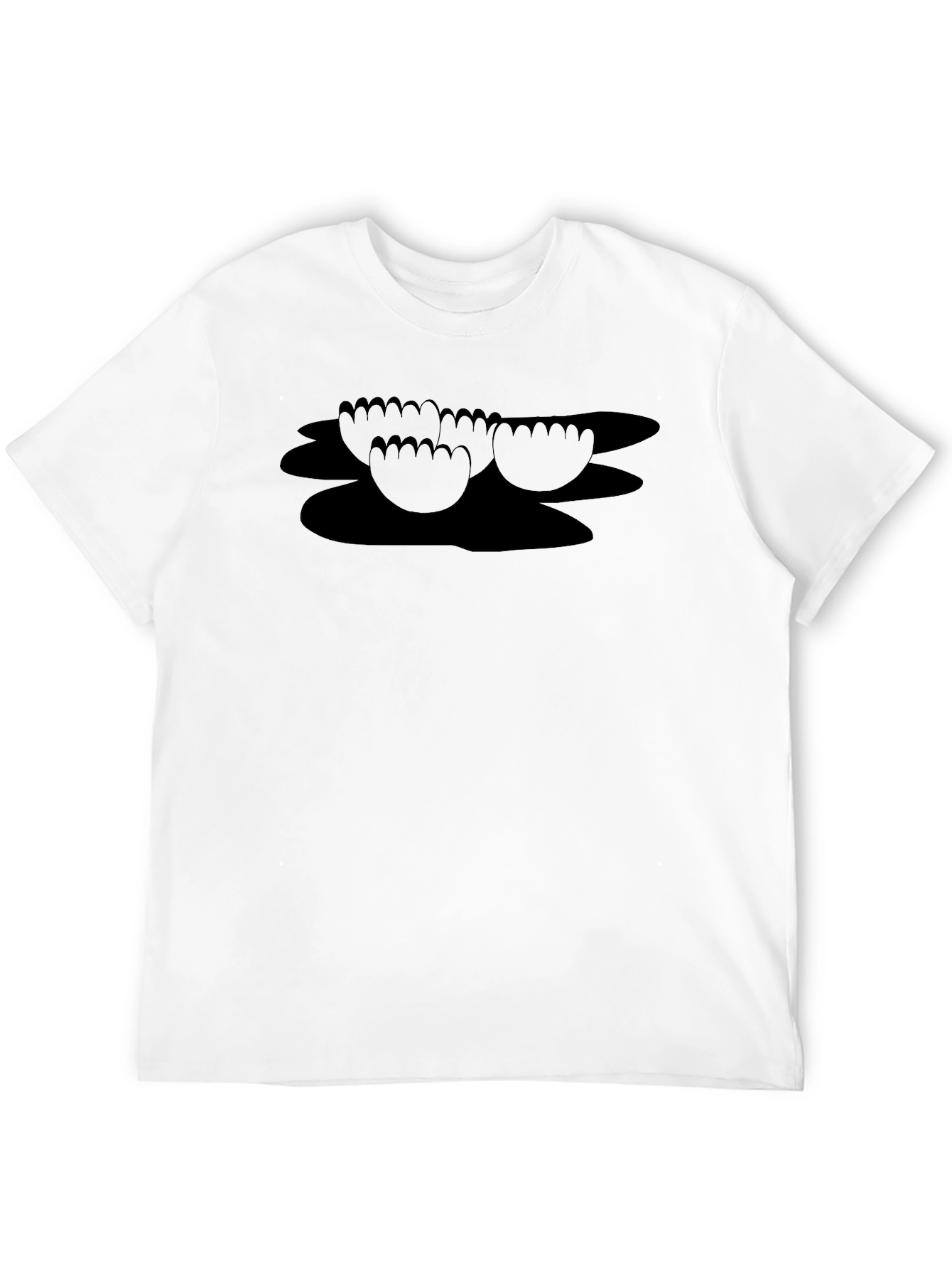 Black Black Funny Feet Graphic T-Shirt view 12