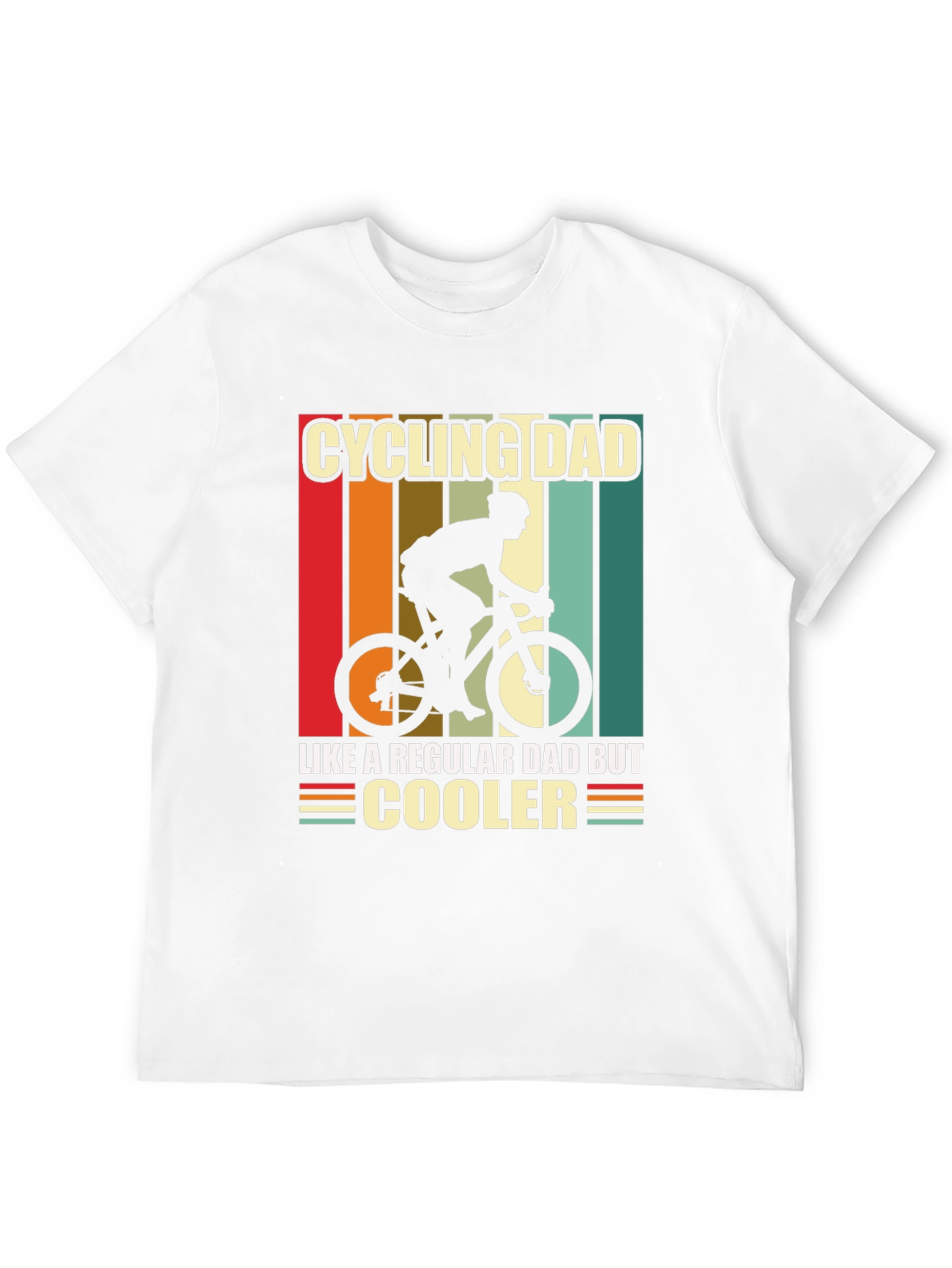Black Cycling Dad T-Shirt - Like a Regular Dad But Cooler! view 12