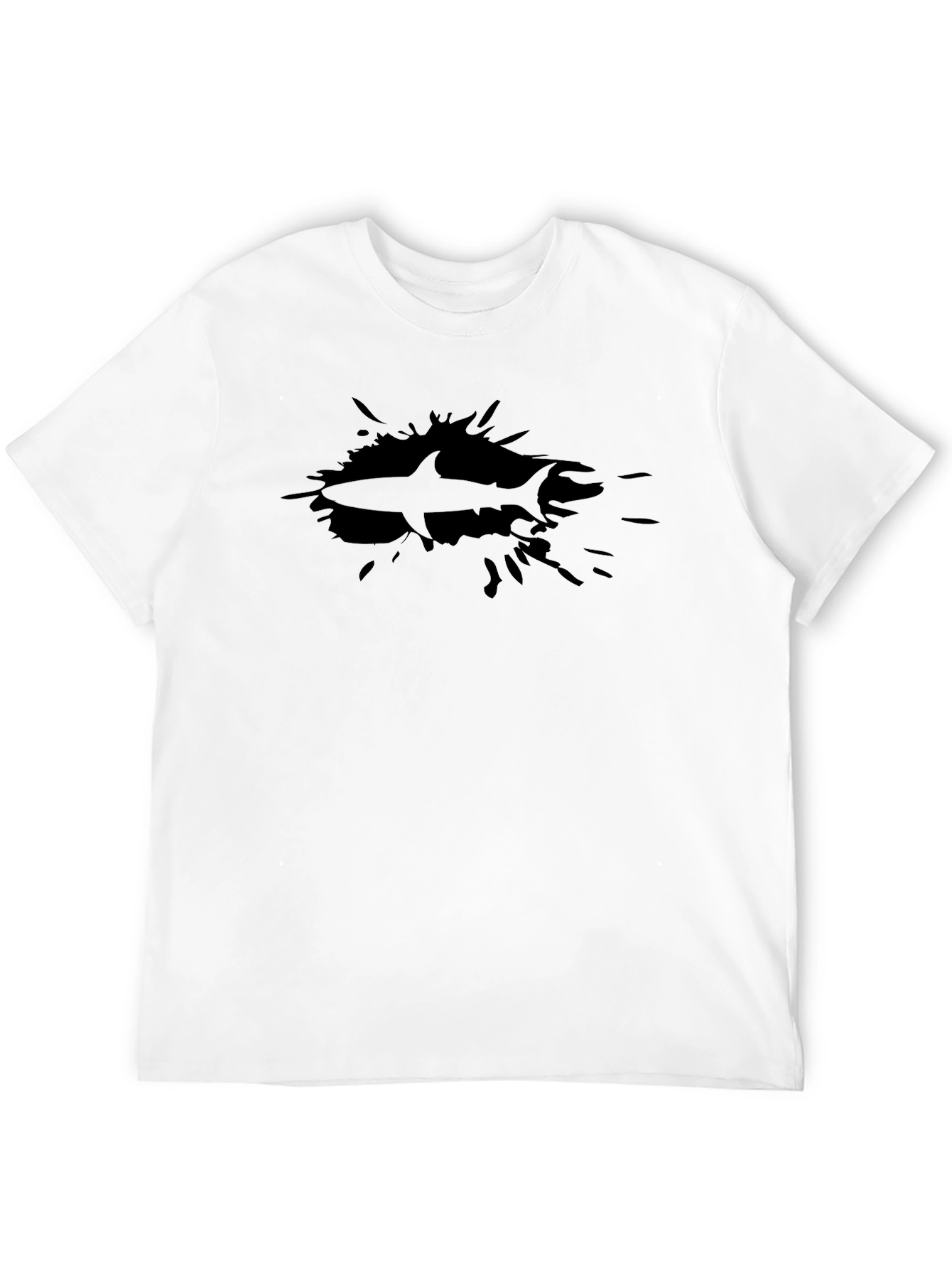 Black Shark Splash T-Shirt - Black view 12