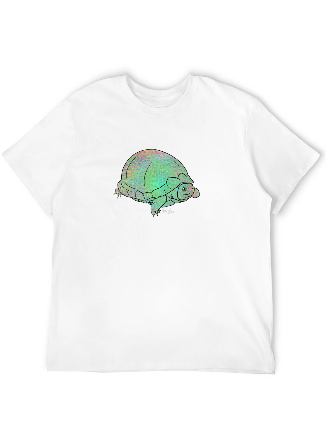 Black Turtle Graphic Tee - Black Unisex T-Shirt view 12