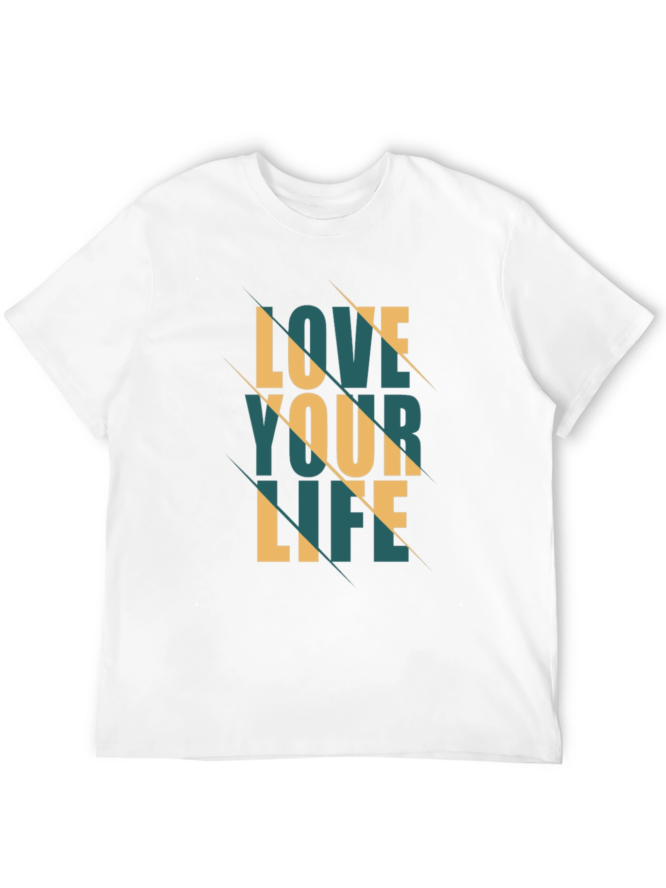 Black Love Your Life Graphic Tee - Stylish Black T-Shirt view 12