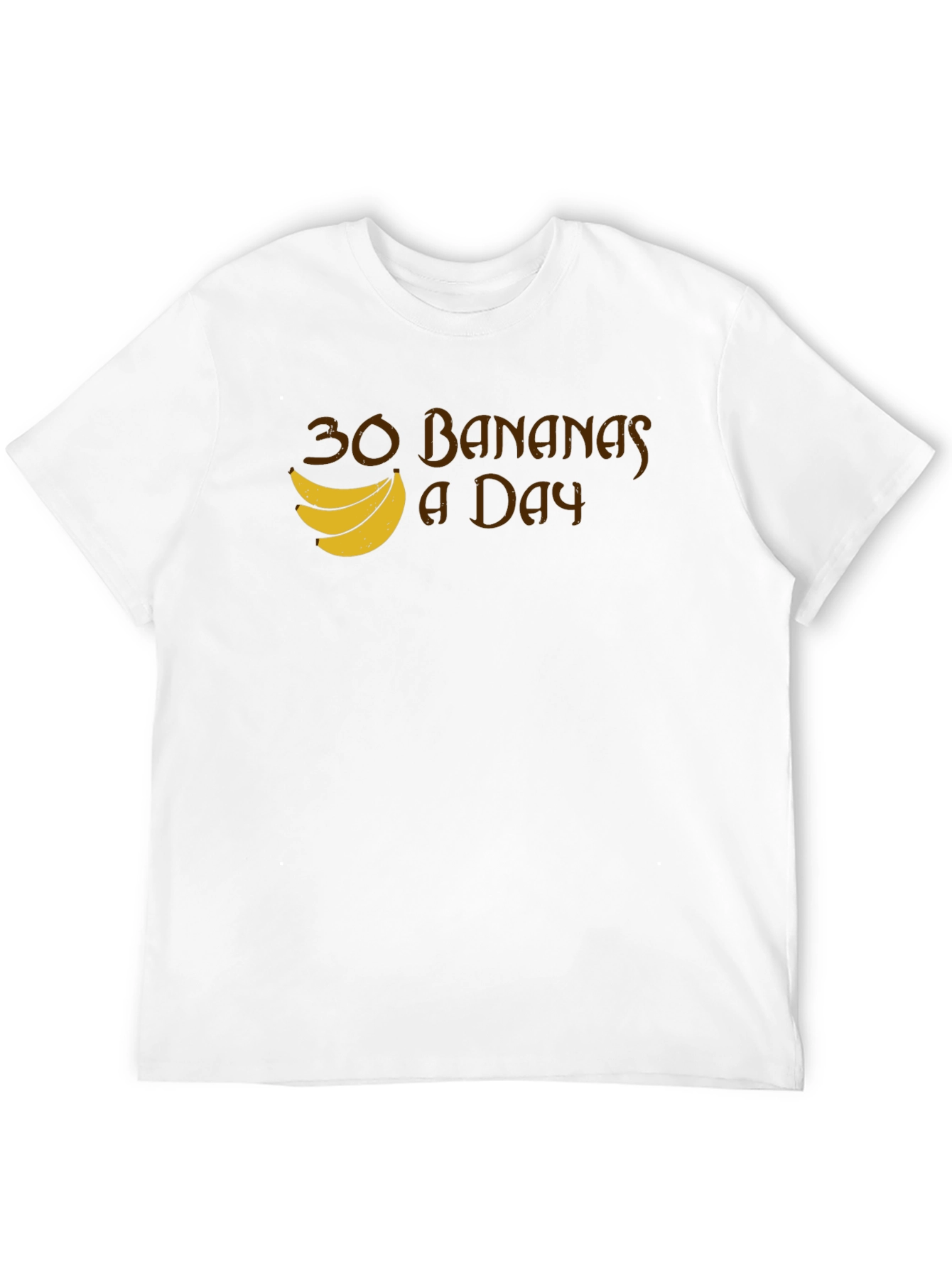 Black 30 Bananas a Day T-Shirt - Funny Fruit Tee view 12