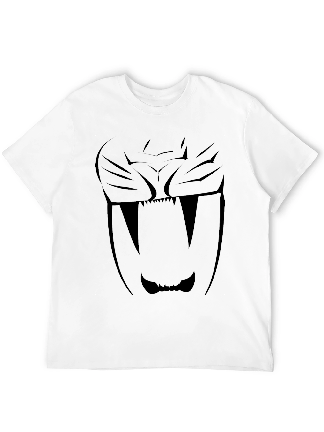 Black Black Sabertooth Tiger Graphic T-Shirt view 12