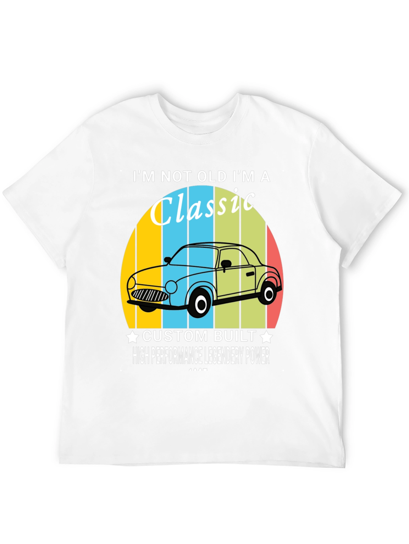 Black I'm Not Old I'm A Classic Car T-Shirt view 12