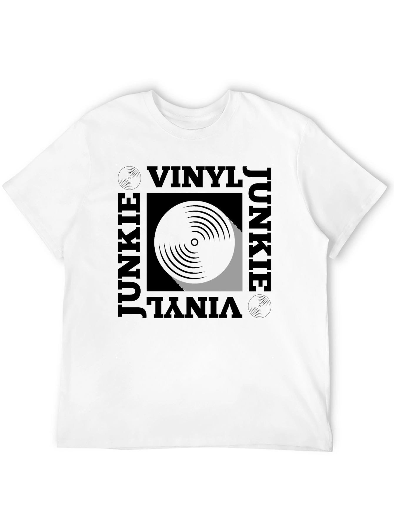 Black Vinyl Junkie Graphic Tee - Black T-Shirt view 12