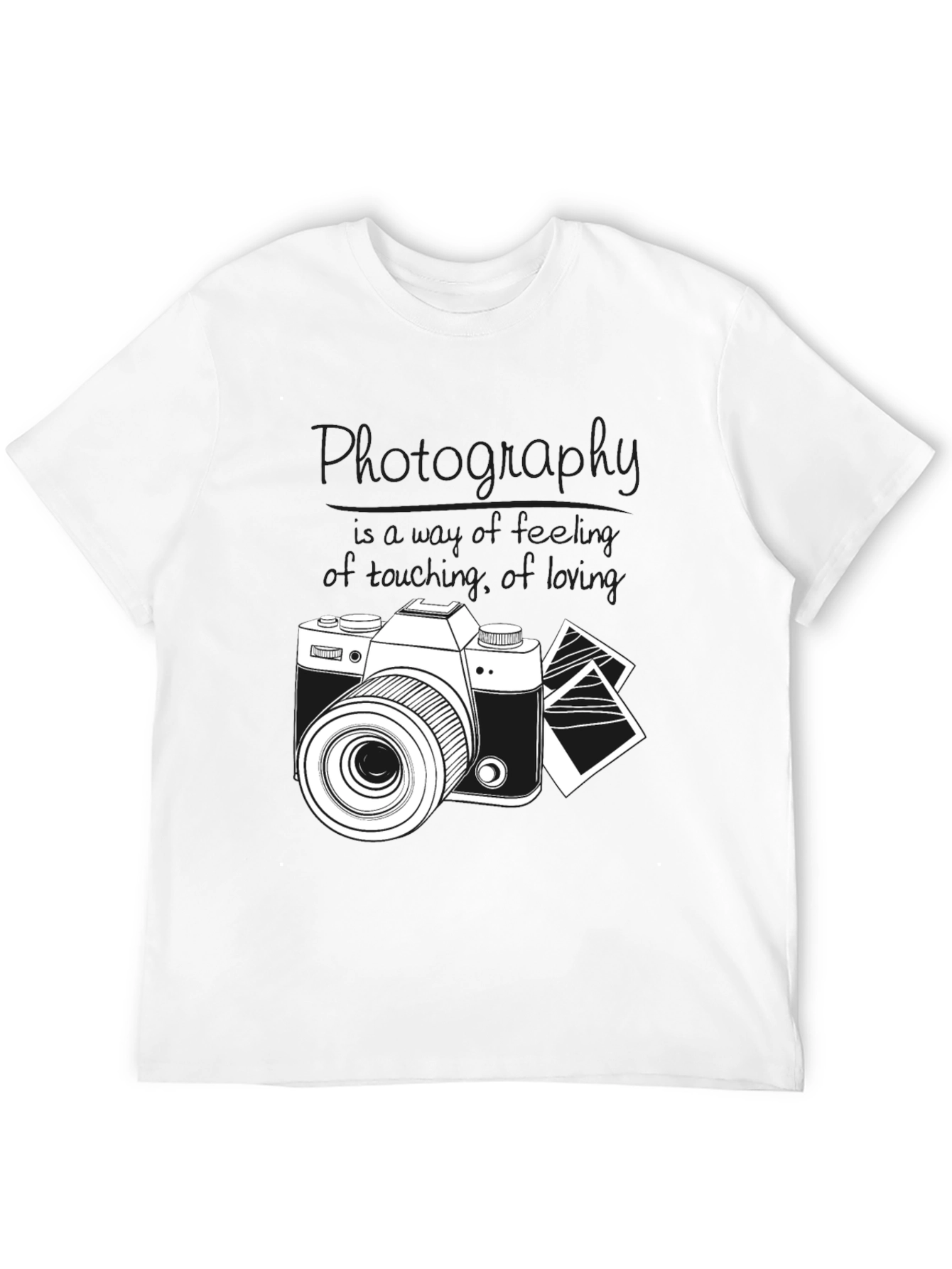 Black Photography T-Shirt - "Just Looking" Black Graphic Tee view 12