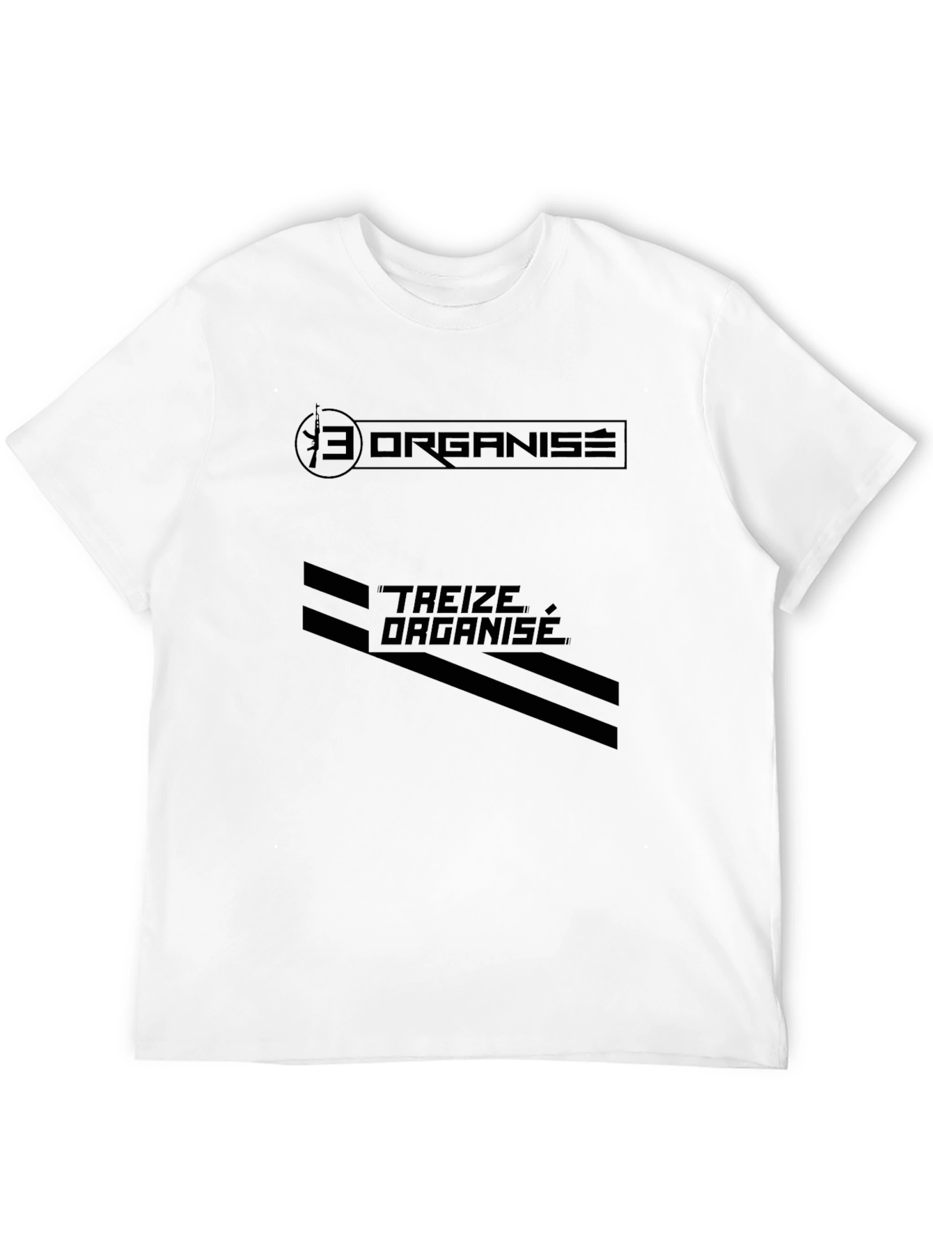 Black Men's Black Treize Organise Graphic T-Shirt view 12
