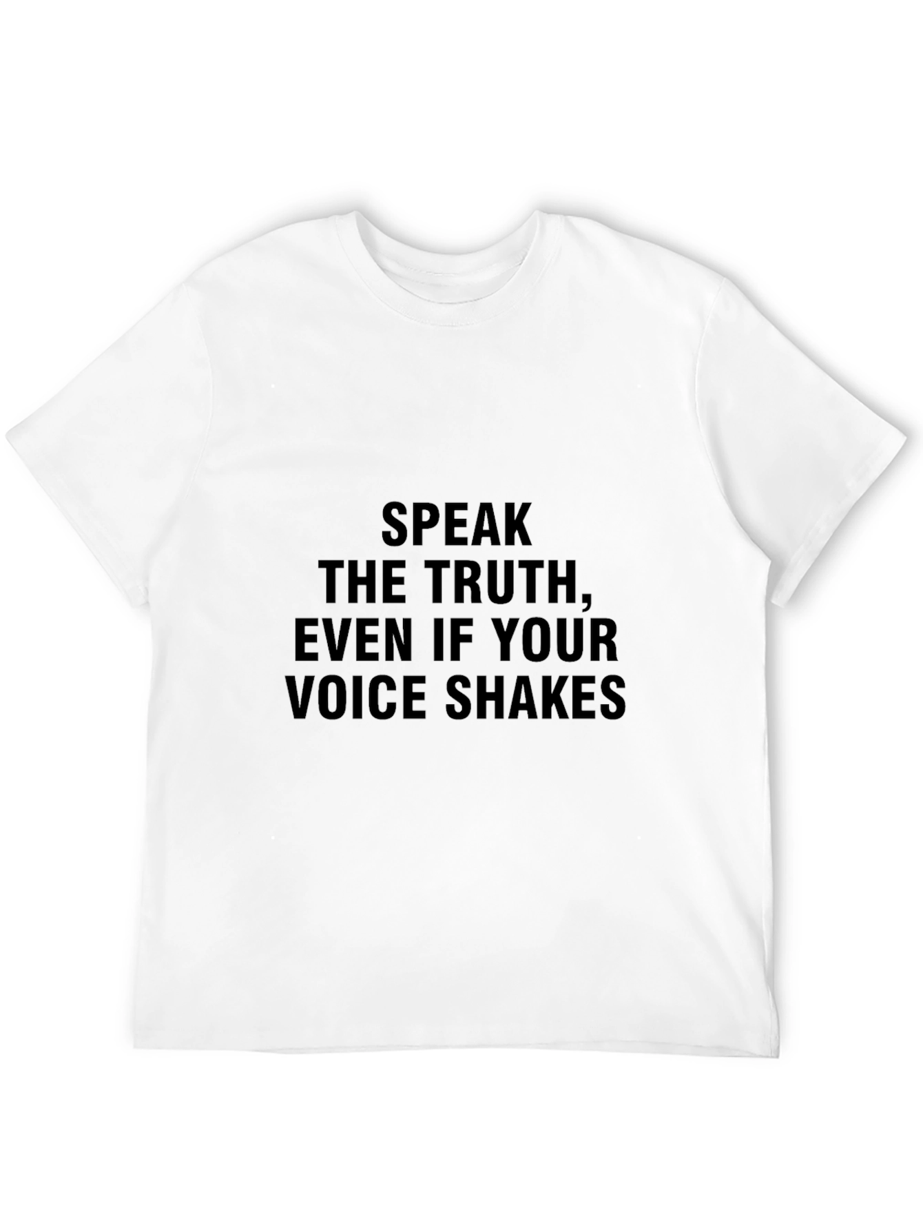 Black Truth Seeker T-Shirt - Speak Up Even If Your Voice Shakes view 12