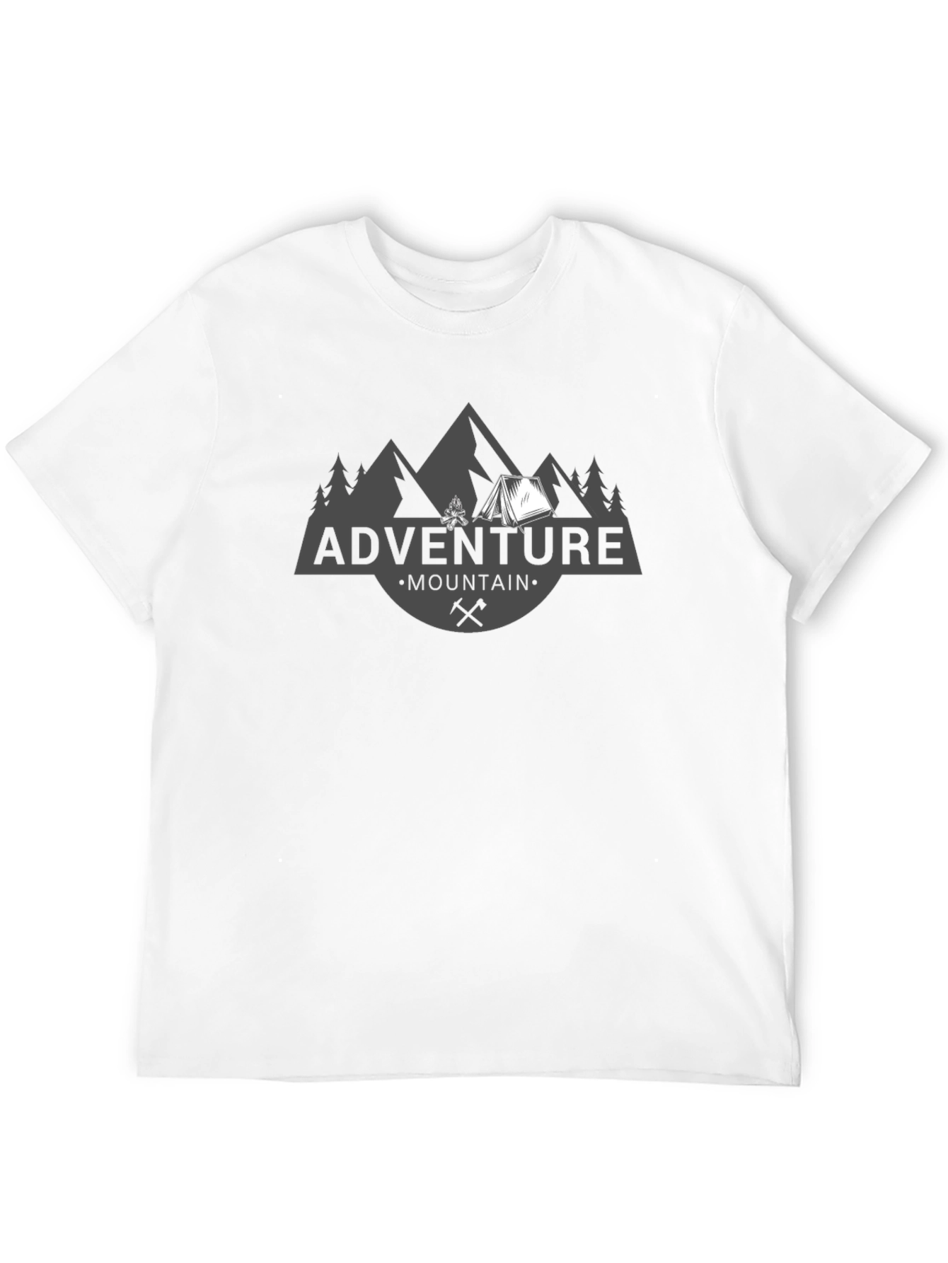 Black Adventure Mountain Graphic T-Shirt - Soft Cotton Tee view 12
