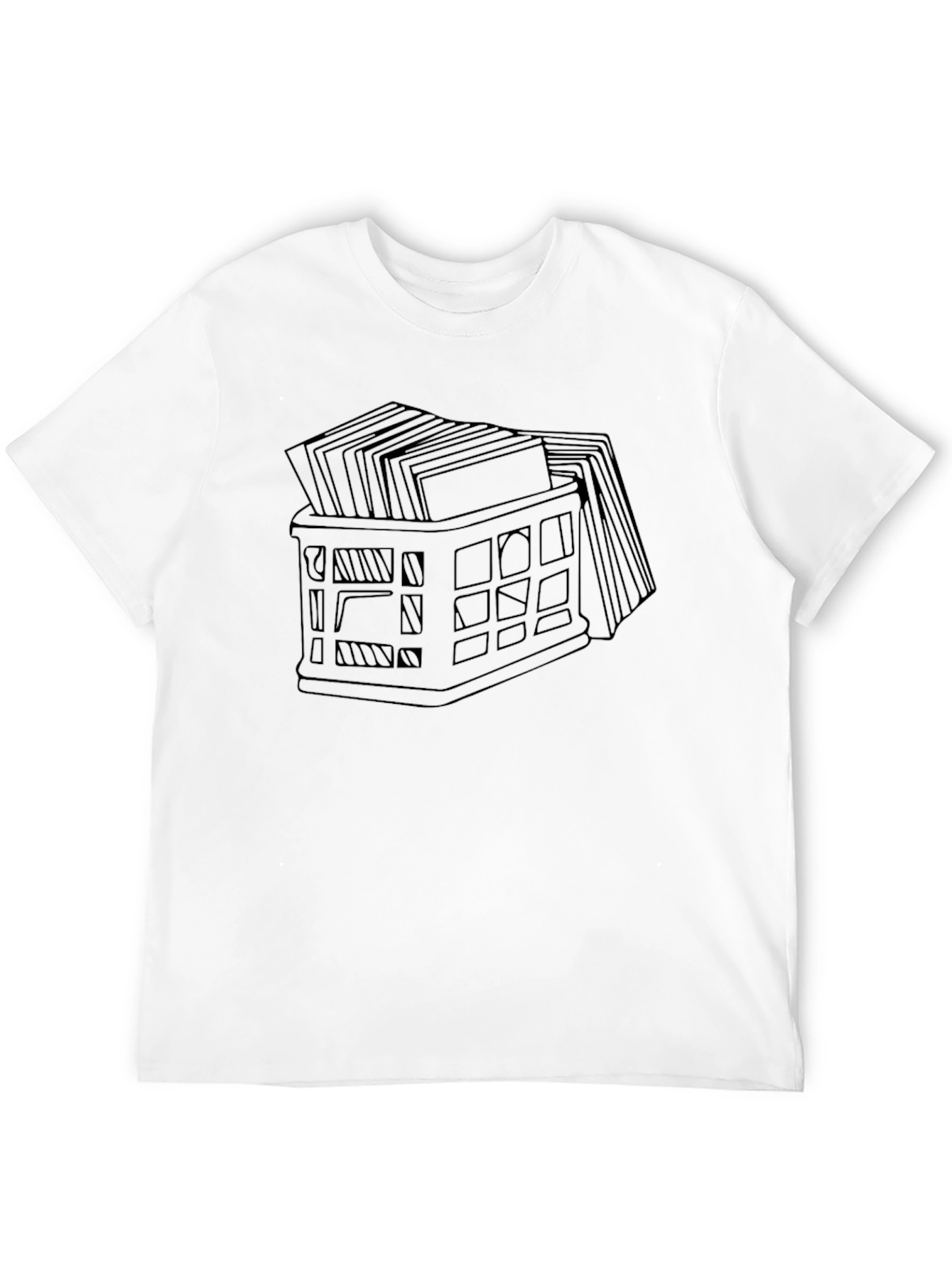 Black Vinyl Record Crate T-Shirt view 12