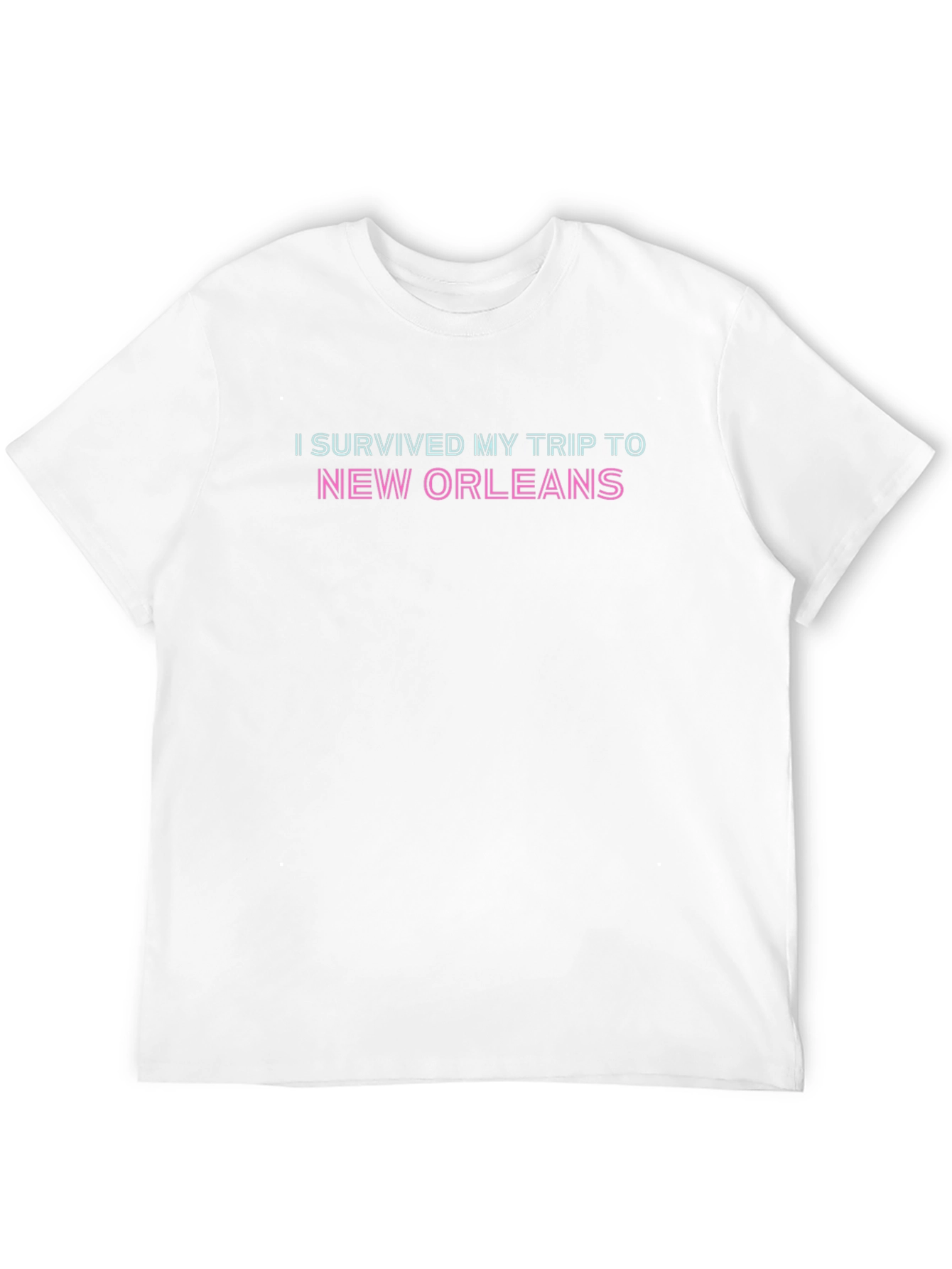 Black I Survived My Trip To New Orleans Black T-Shirt view 12