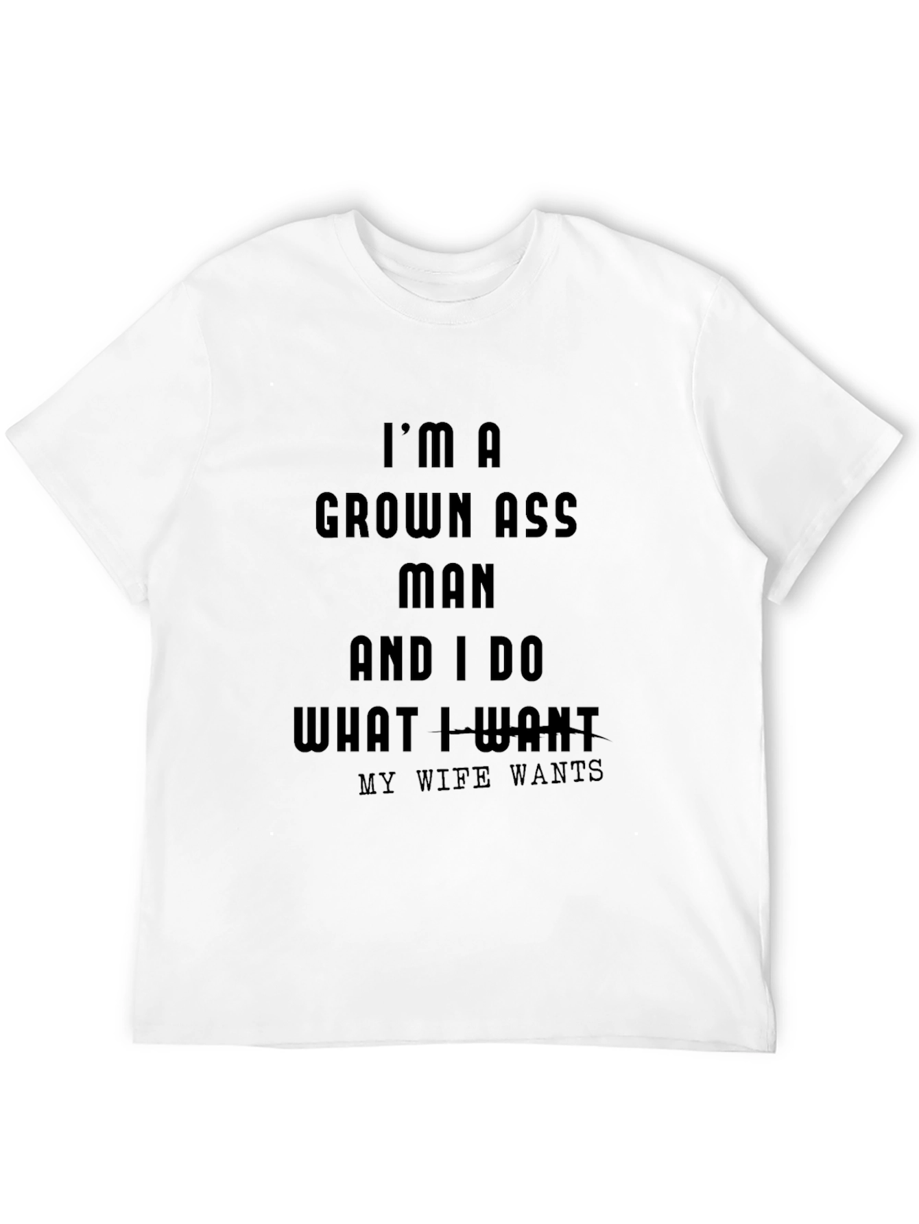 Black I'm a Grown Ass Man T-Shirt view 12