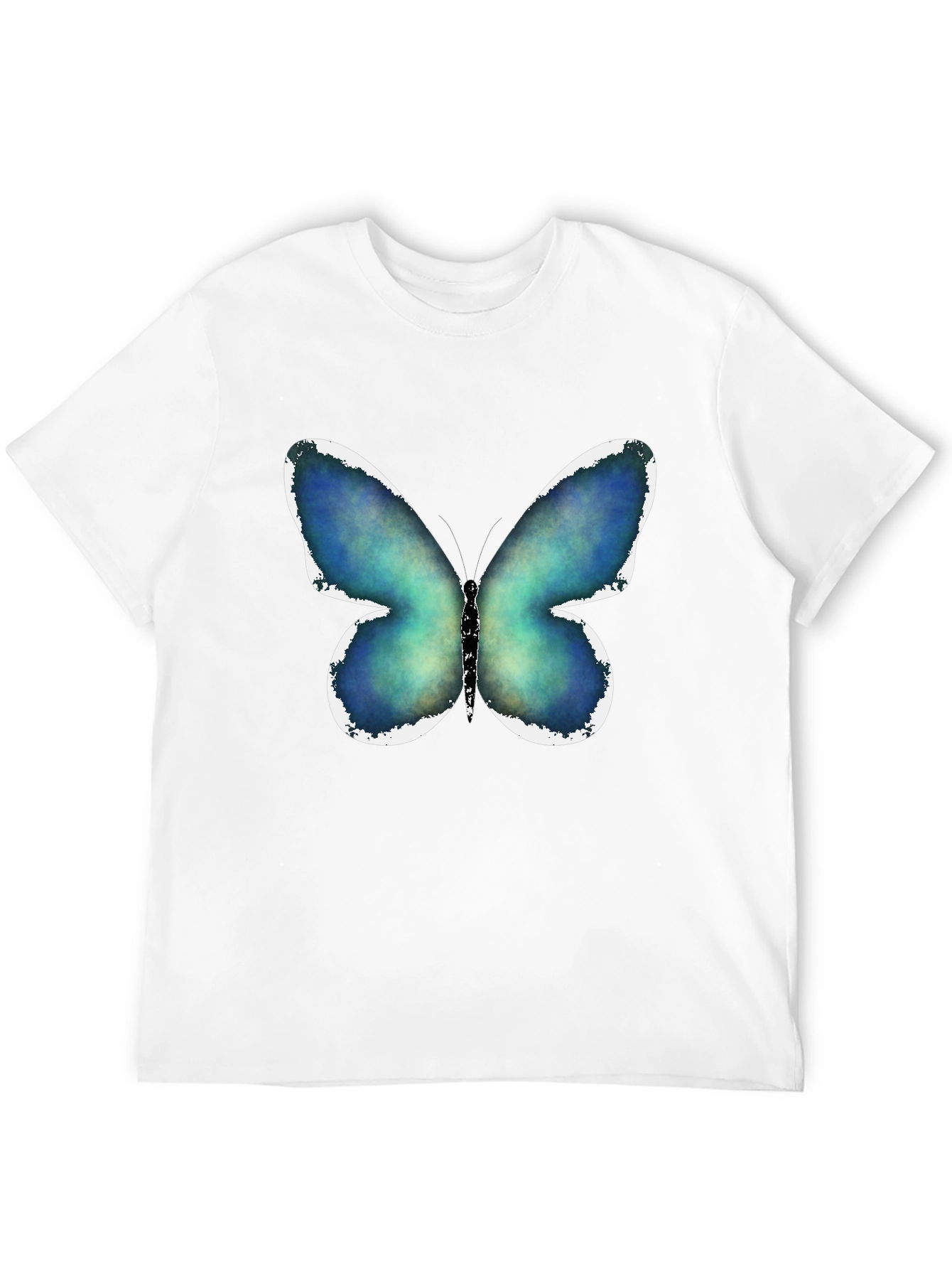Black Butterfly Graphic Print Black T-Shirt view 12