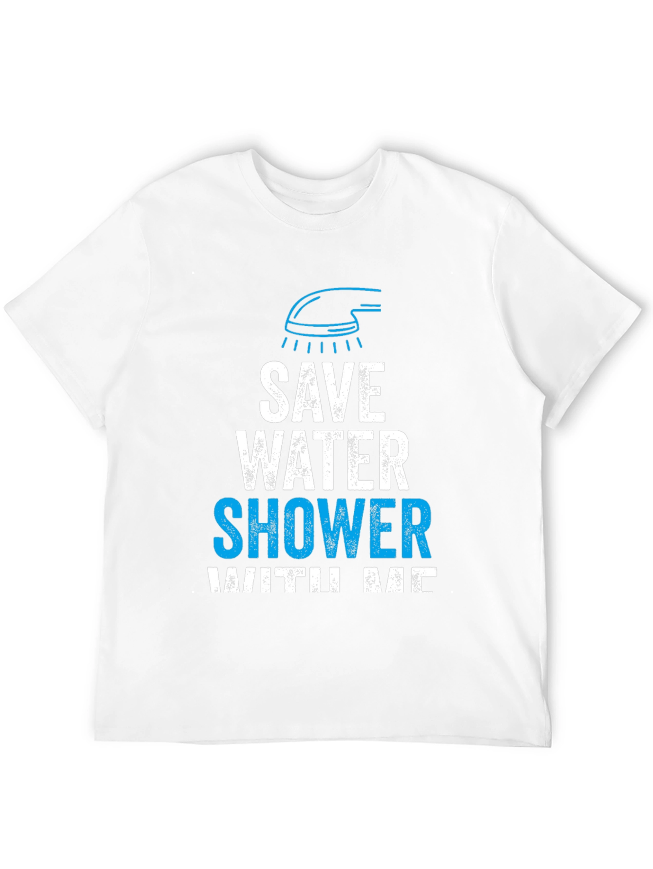 Black Save Water Shower With Me Graphic Tee view 12