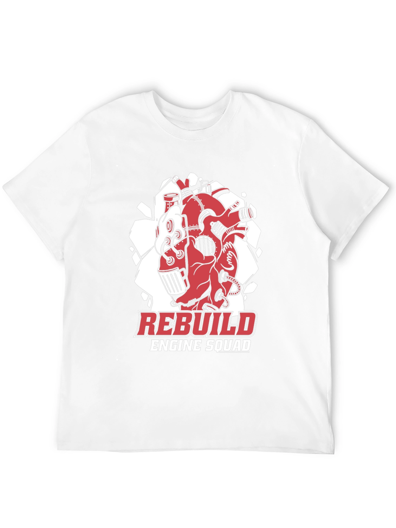 Black Rebuild Engine Squad Black T-Shirt view 12