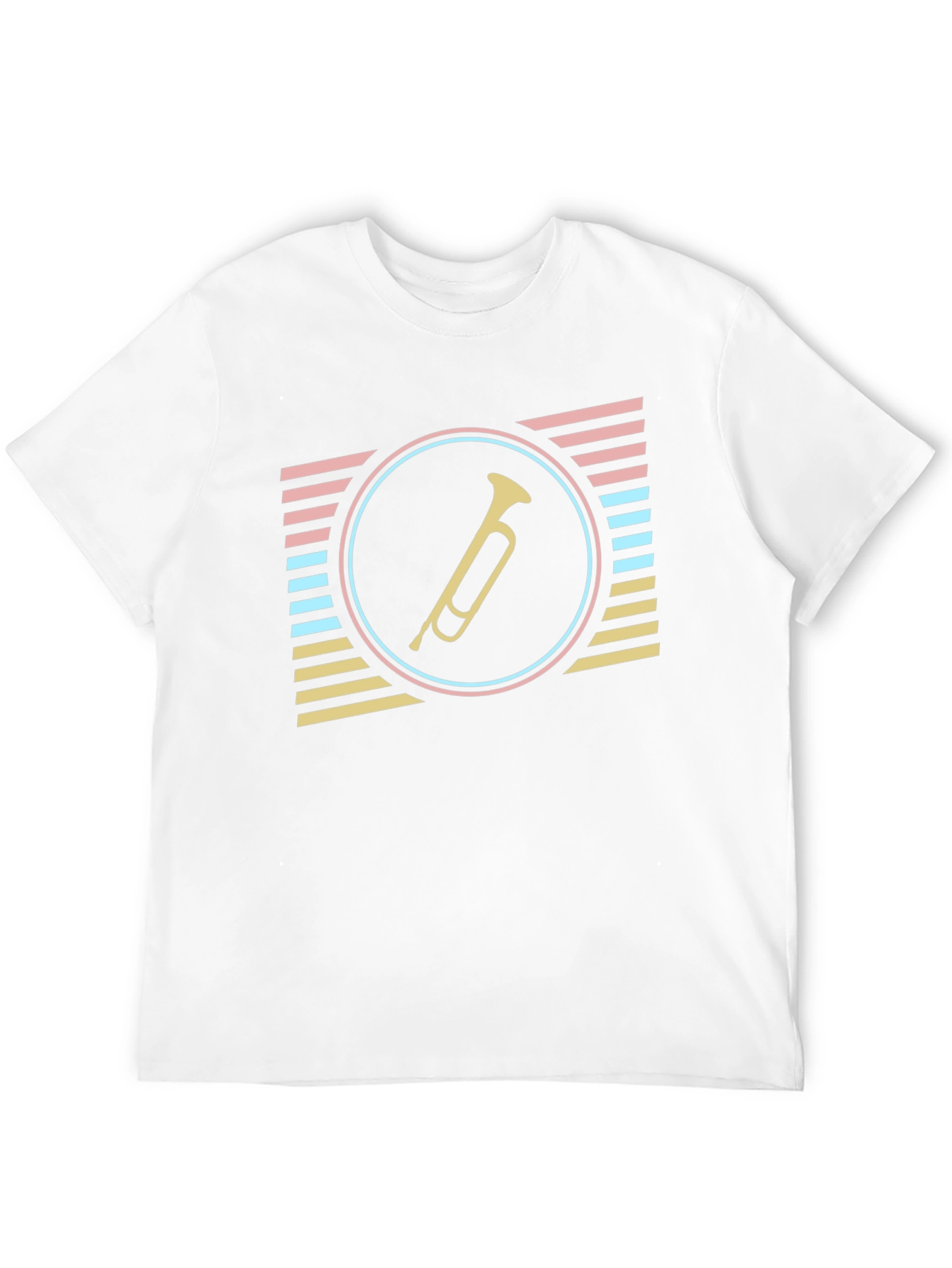 Black Retro Trumpet Graphic Tee - Stylish & Unique view 12