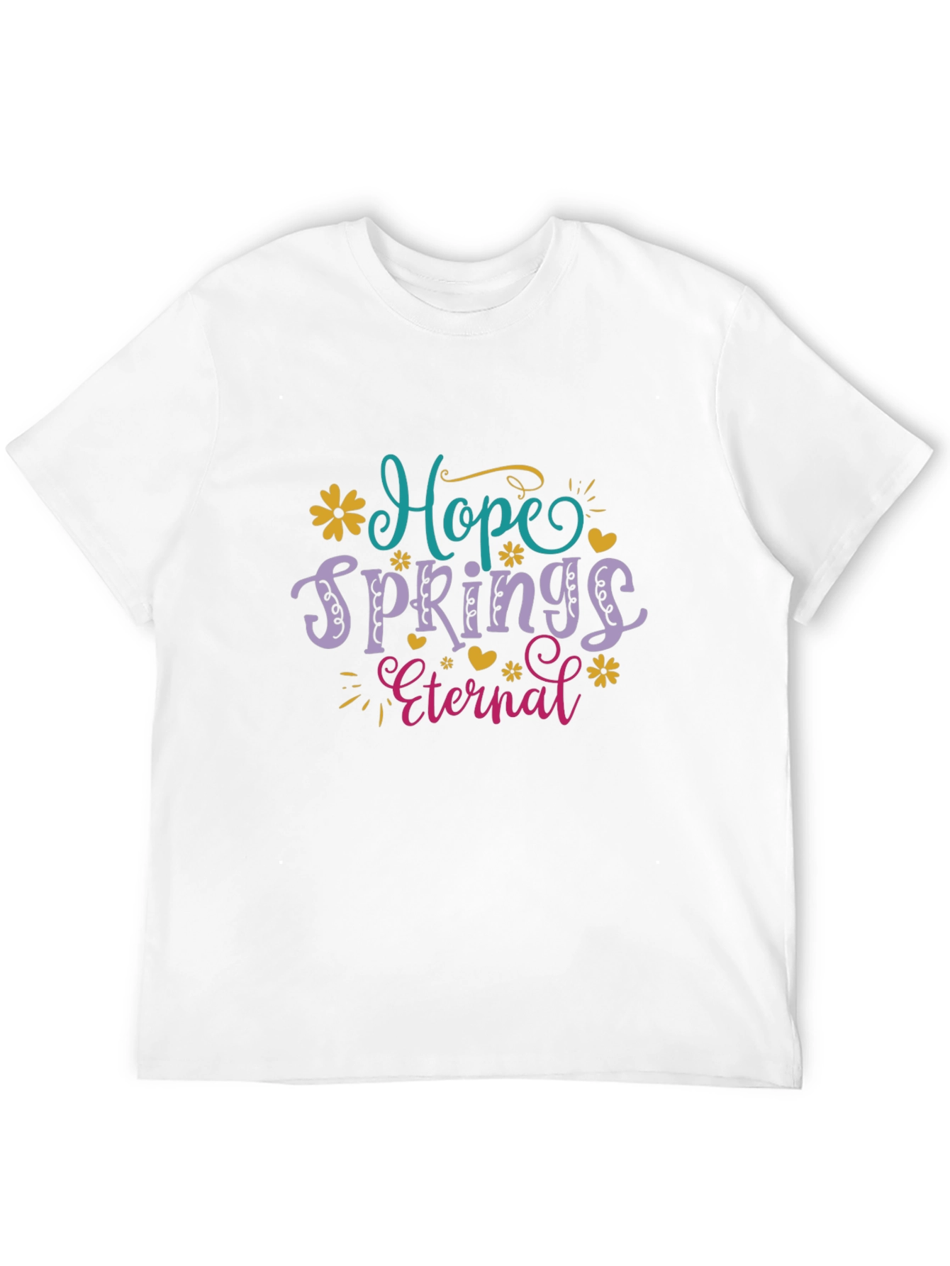 Black Hope Springs Eternal Graphic T-Shirt view 12
