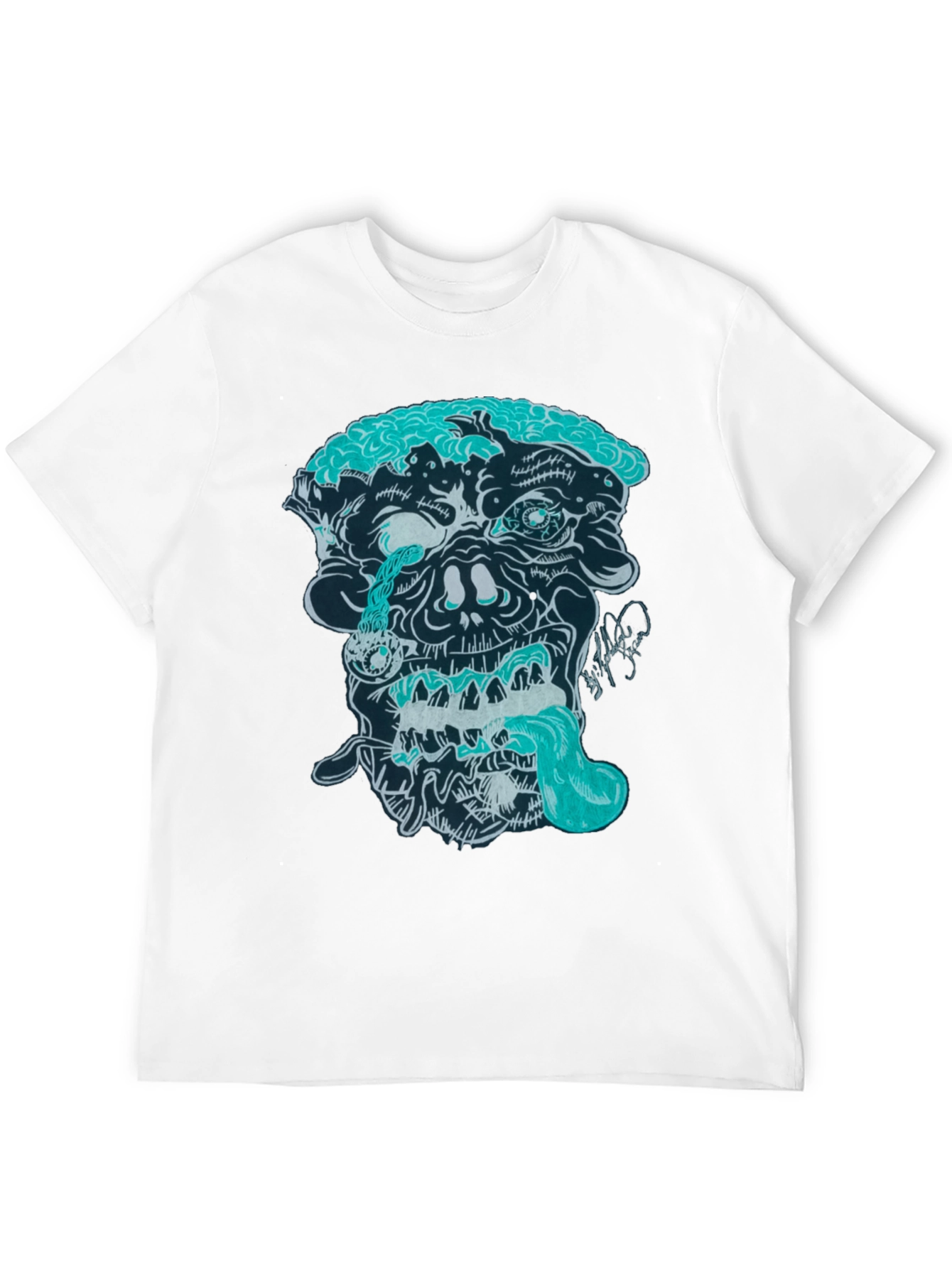 Black Zombie Graphic Print T-Shirt view 12