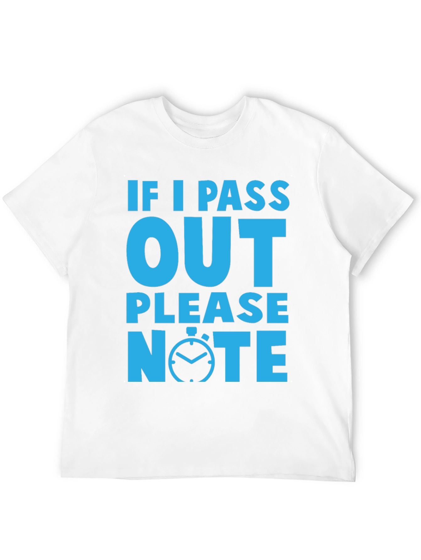 Black Funny If I Pass Out Please Note Black T-Shirt view 12