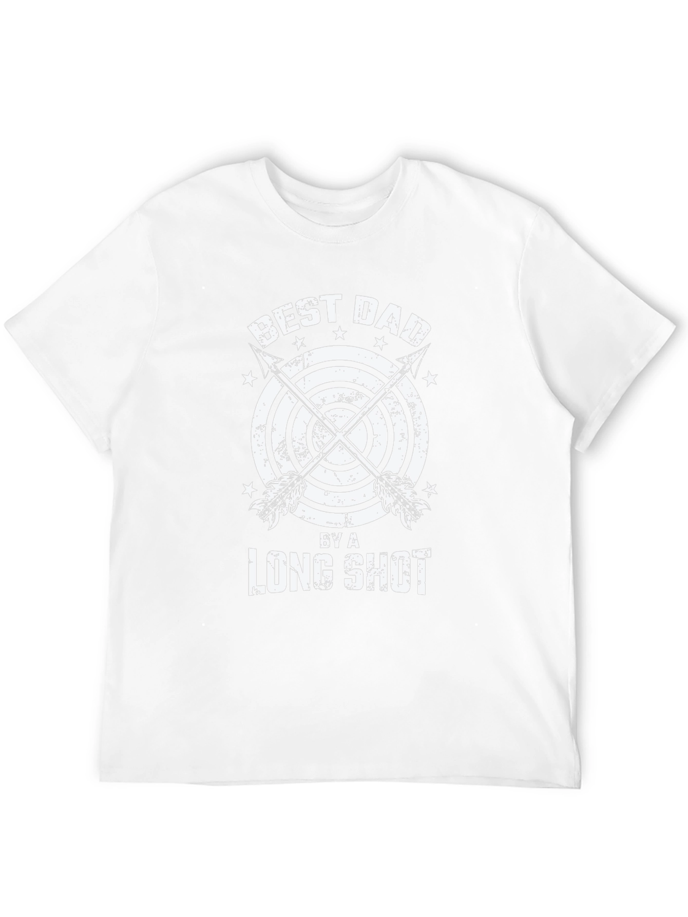 Black Best Dad By A Long Shot T-Shirt view 12