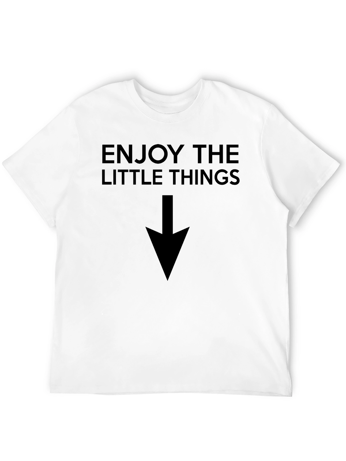 Black Enjoy the Little Things Graphic Tee - Black view 12