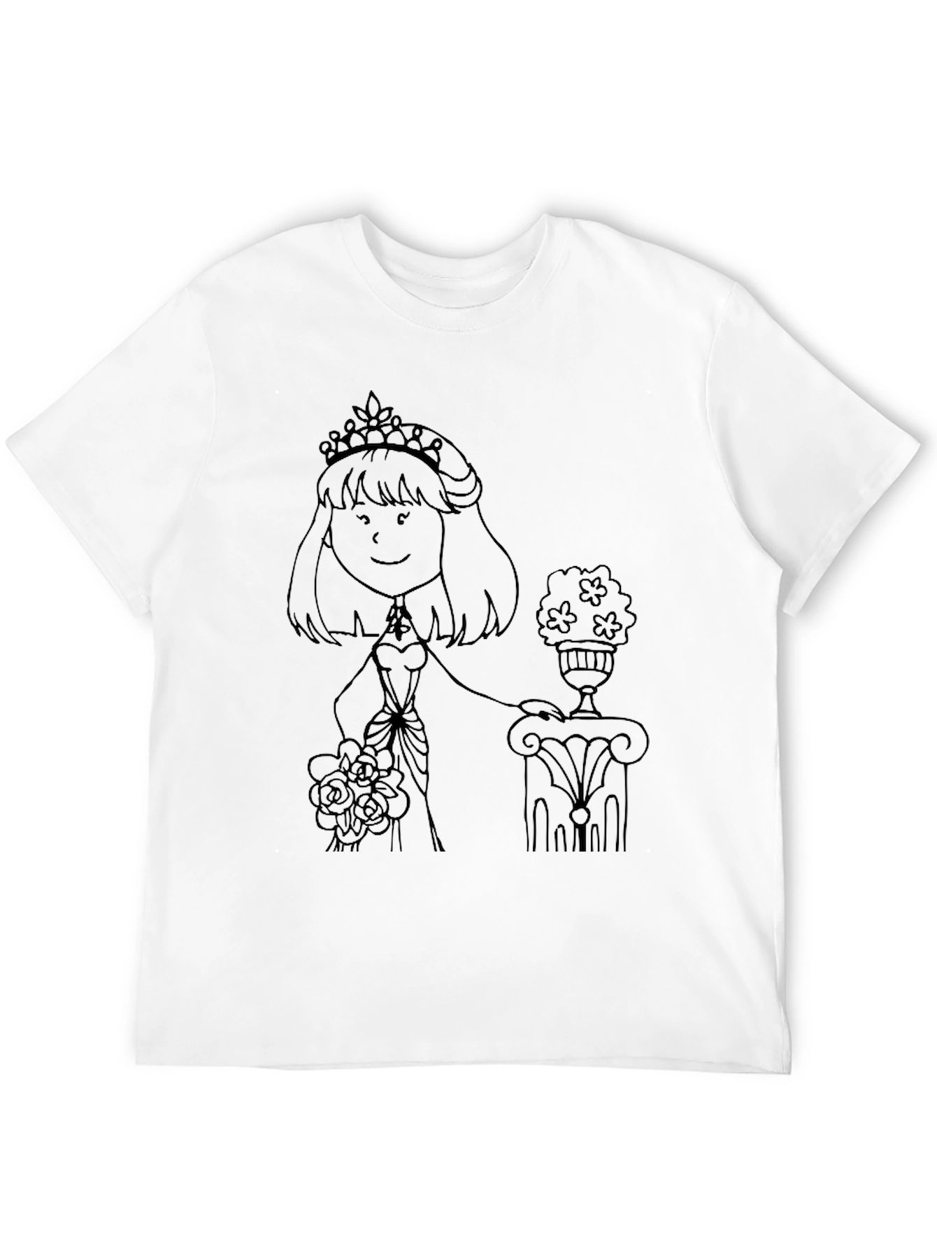 Black Black Graphic T-Shirt - Princess Design view 12