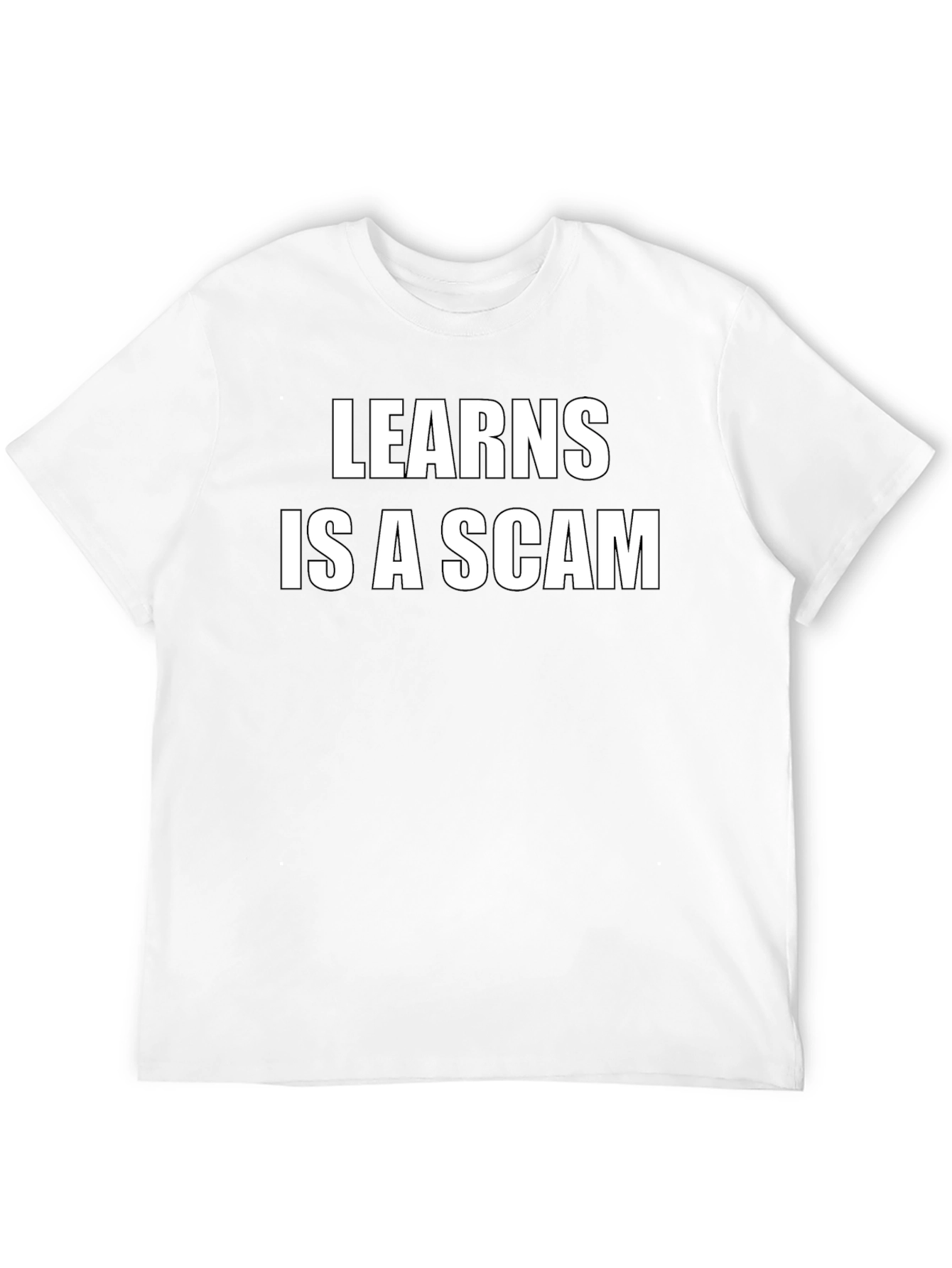 Black Learns is a Scam Black Graphic Tee view 12