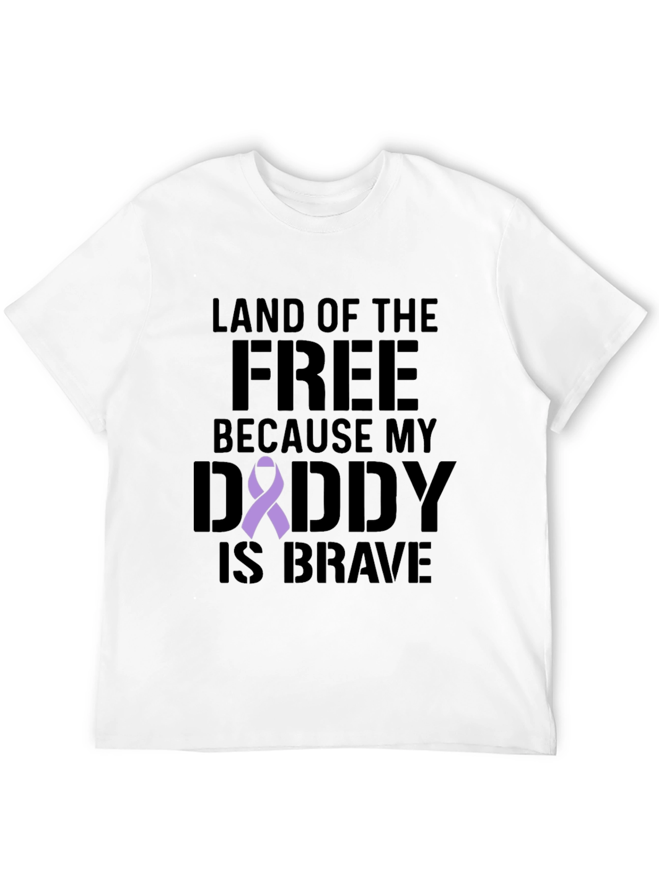 Black Land of the Free Daddy T-Shirt view 12