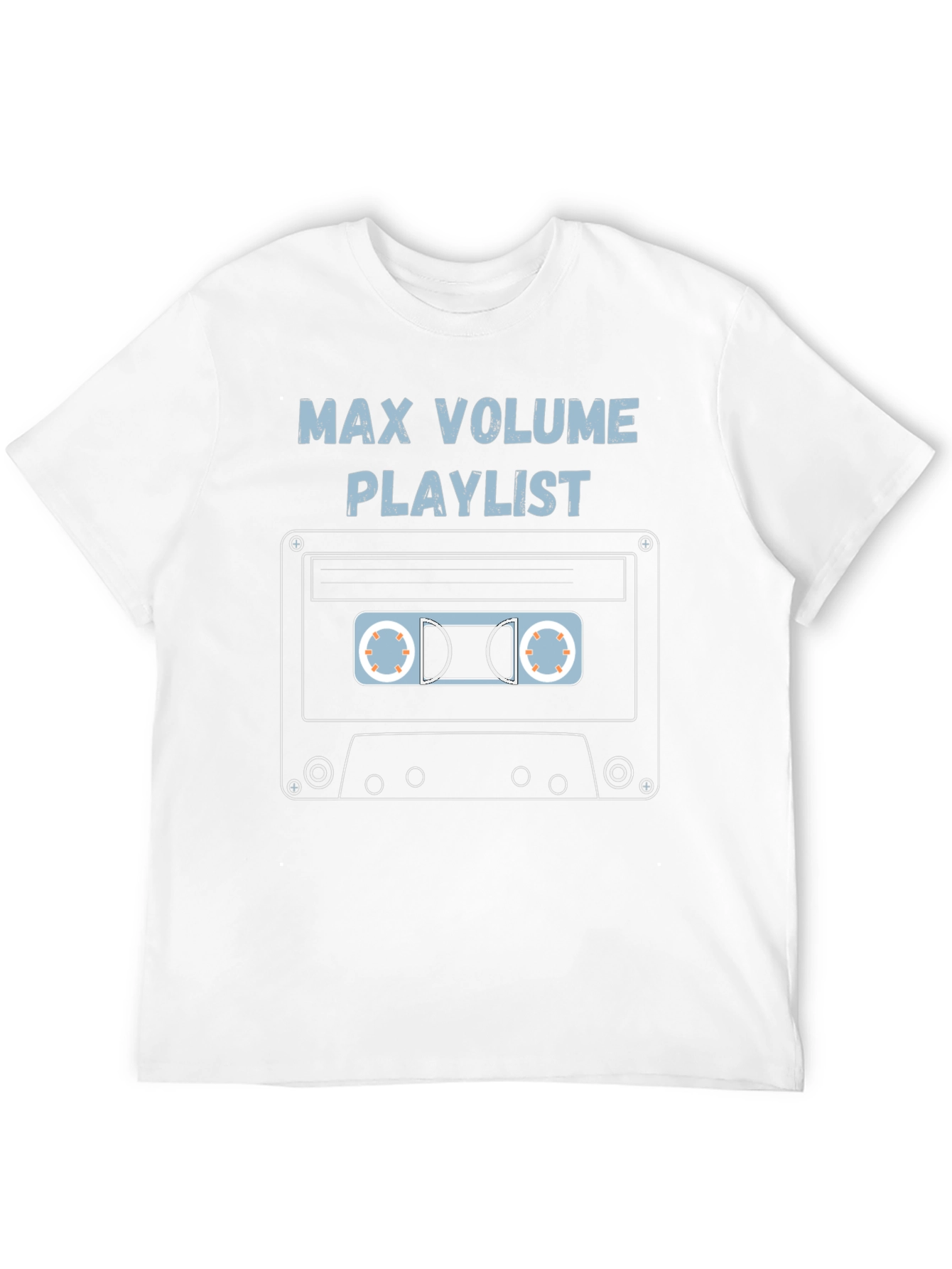 Black Max Volume Playlist Cassette Tape Graphic Tee view 12