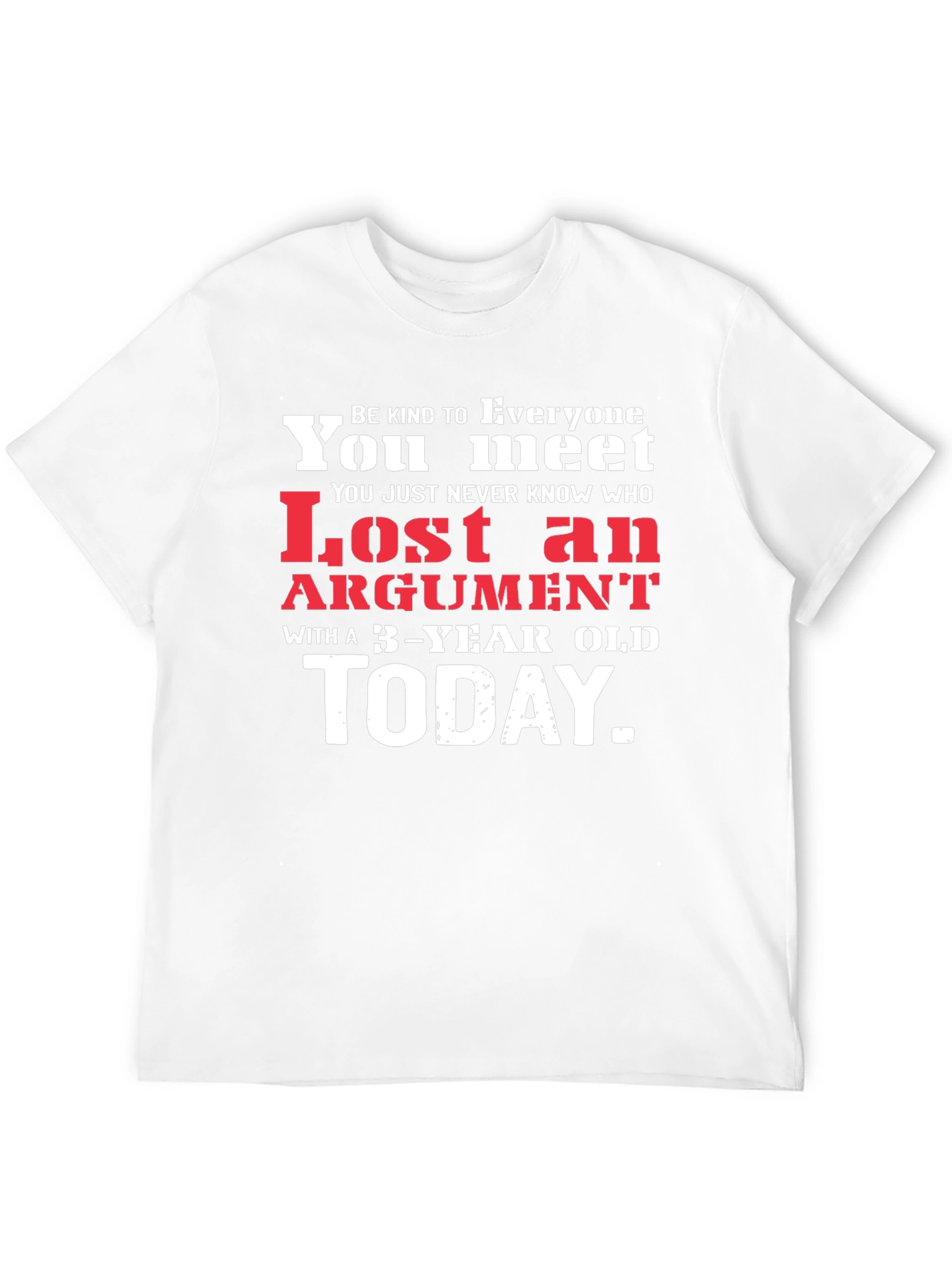 Black Humorous "Lost Argument" Graphic Tee view 12