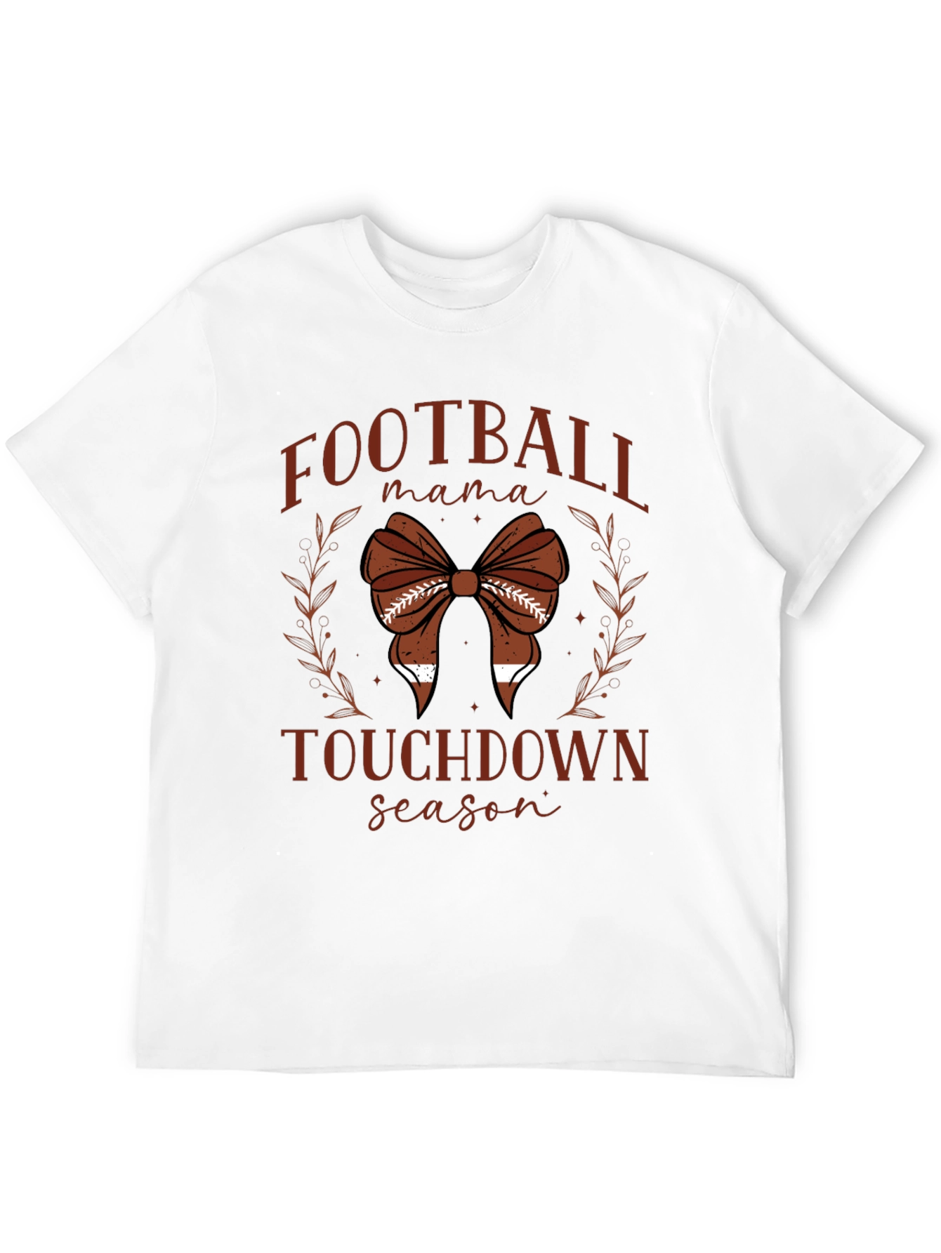 Black Football Mama Touchdown Season Tee view 12