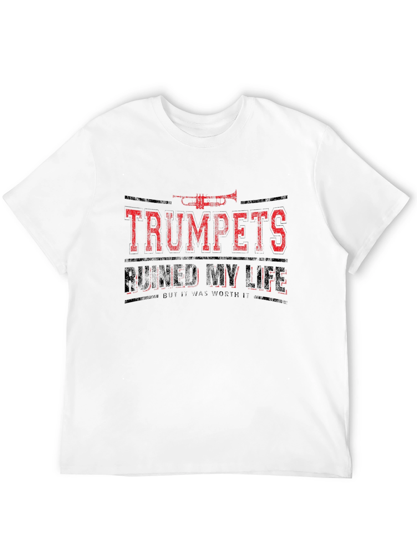 Black Trumpets Ruined My Life T-Shirt - Funny Musician Tee view 12