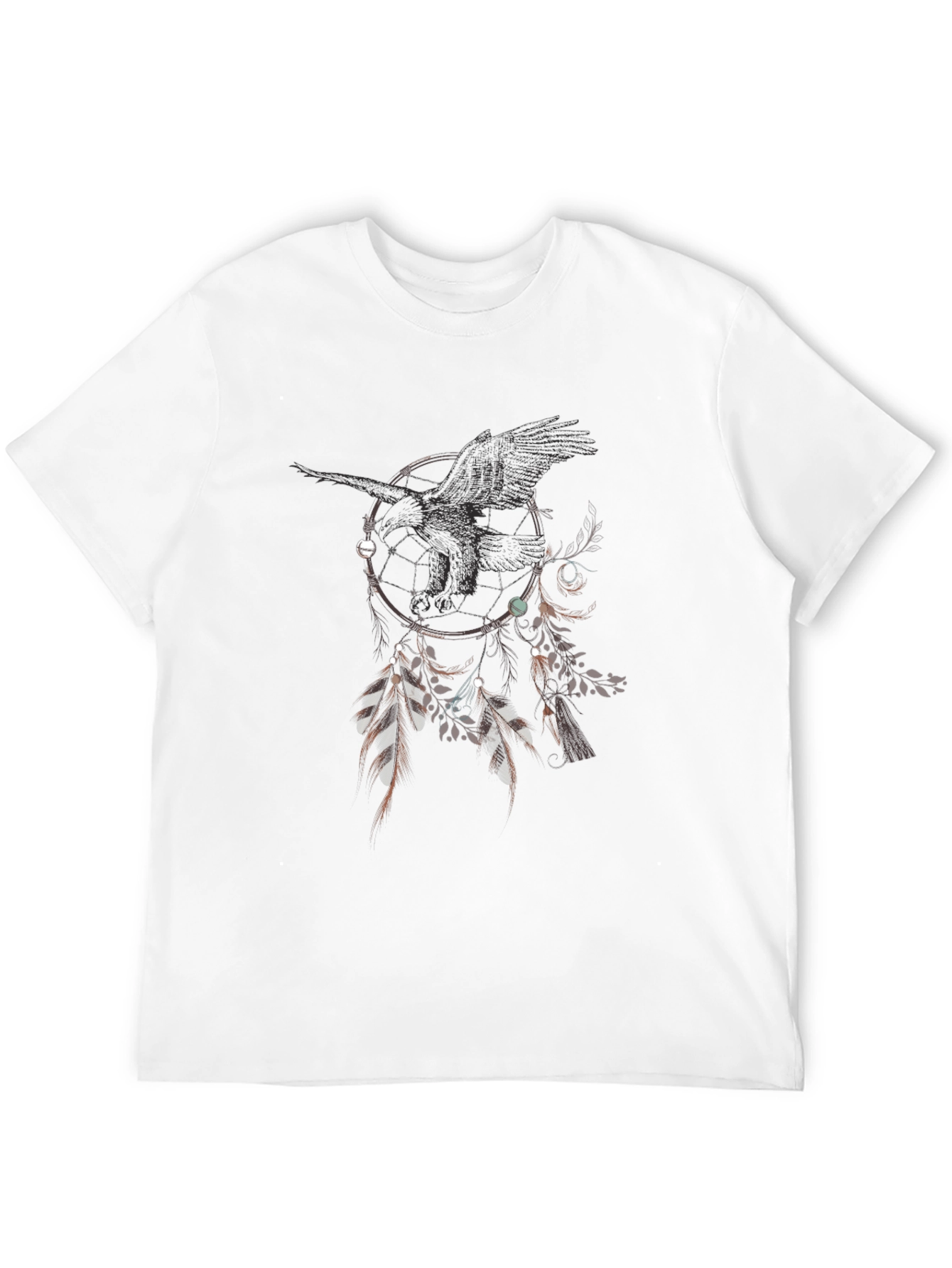 Black Raven Dreamcatcher Graphic Tee - Unique Design view 12