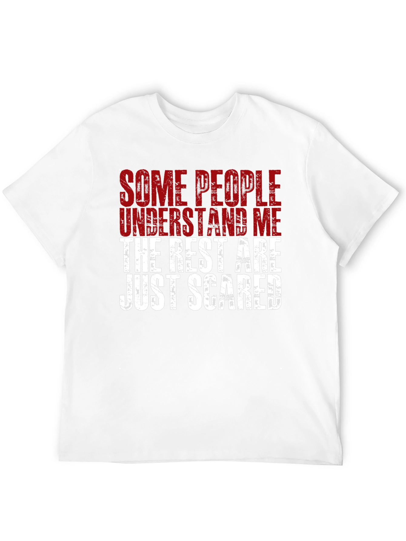 Black Funny Statement Graphic T-Shirt - Some People Understand Me view 12