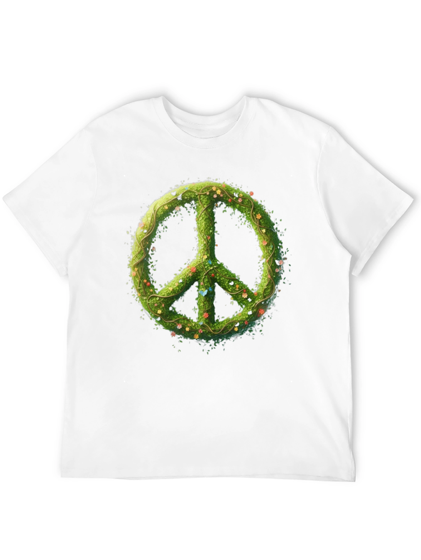 Black Nature Peace Sign Black Graphic Tee view 12